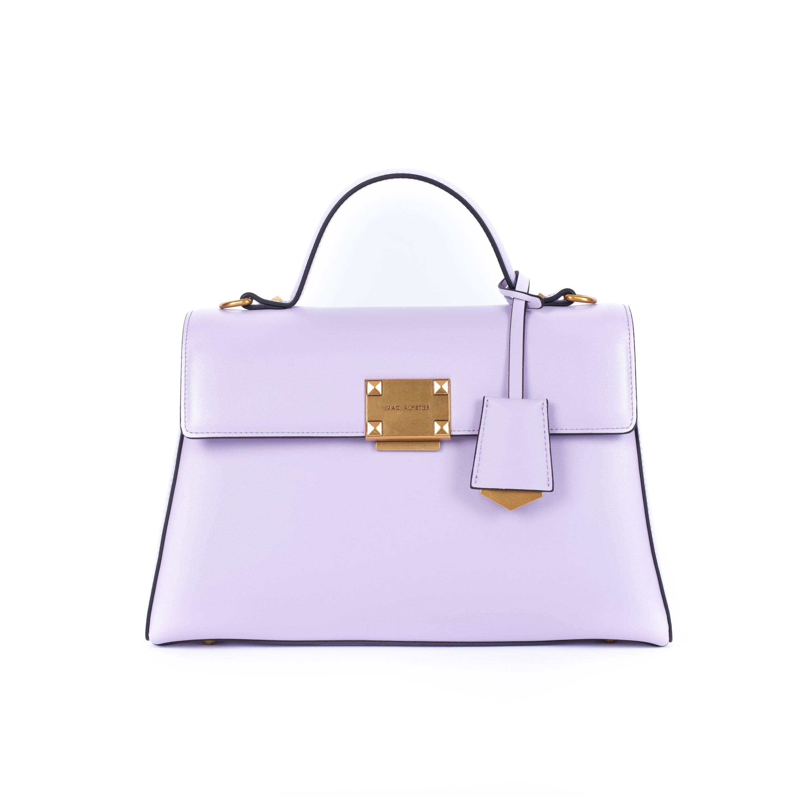 MAC ALYSTER Mélyssa sac à main Lilas cuir 30x9x19,5 cm