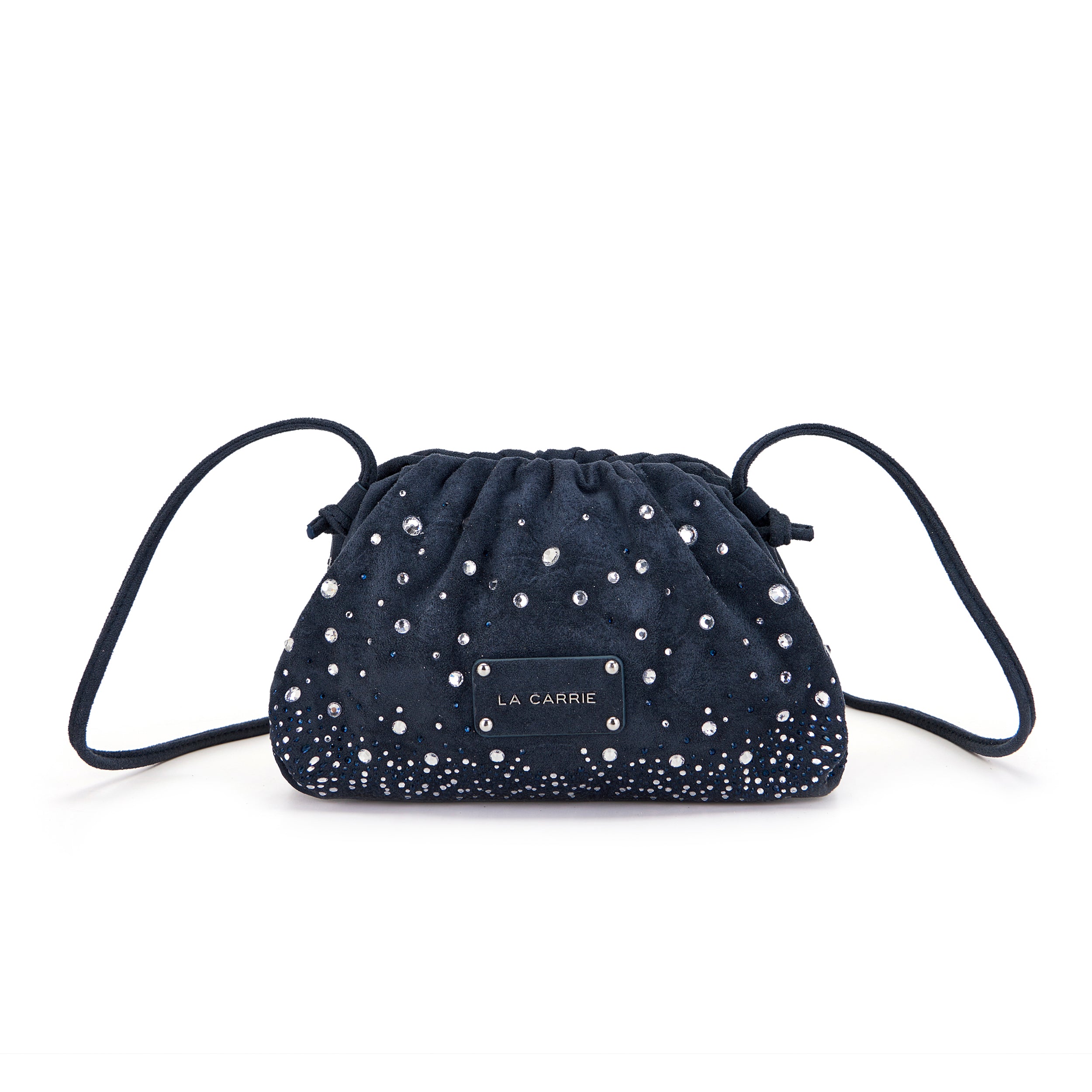 La Carrie Capsule sac bandoulière bleu 23 cm brillant