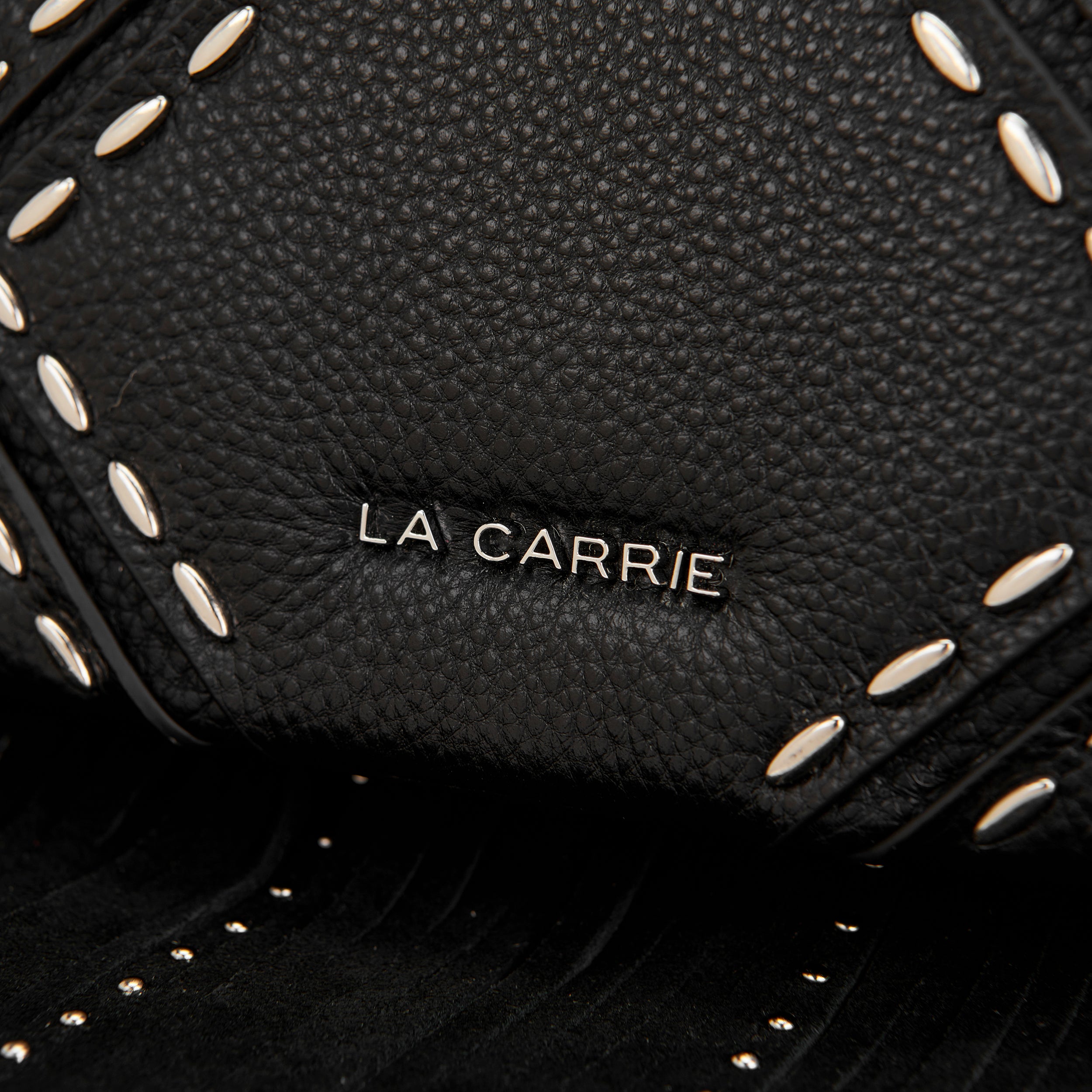 La Carrie Isabel Rock sac bandoulière noir cuir chaîne