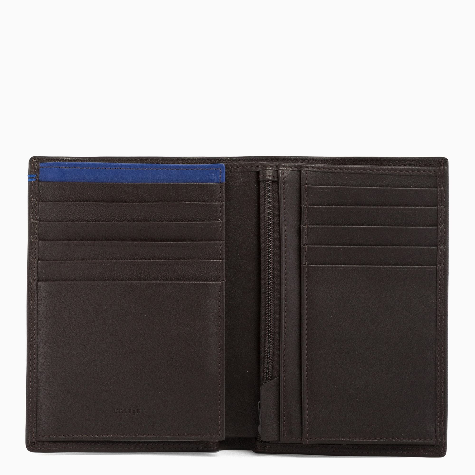 Le Tanneur portefeuille cuir lisse 15 cm 11 cartes