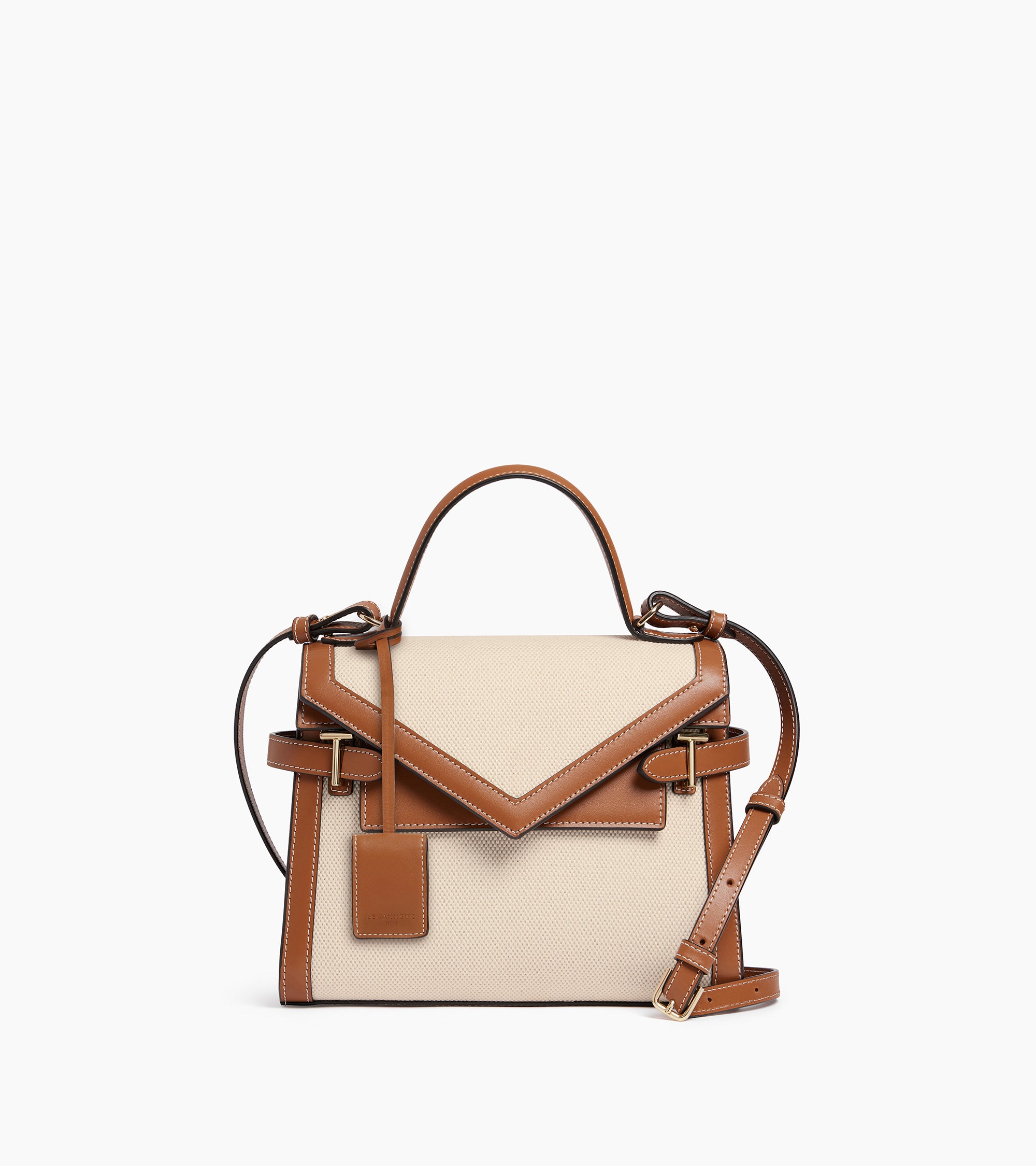 Le Tanneur Emilie Sac à Main Toile Coton Naturel