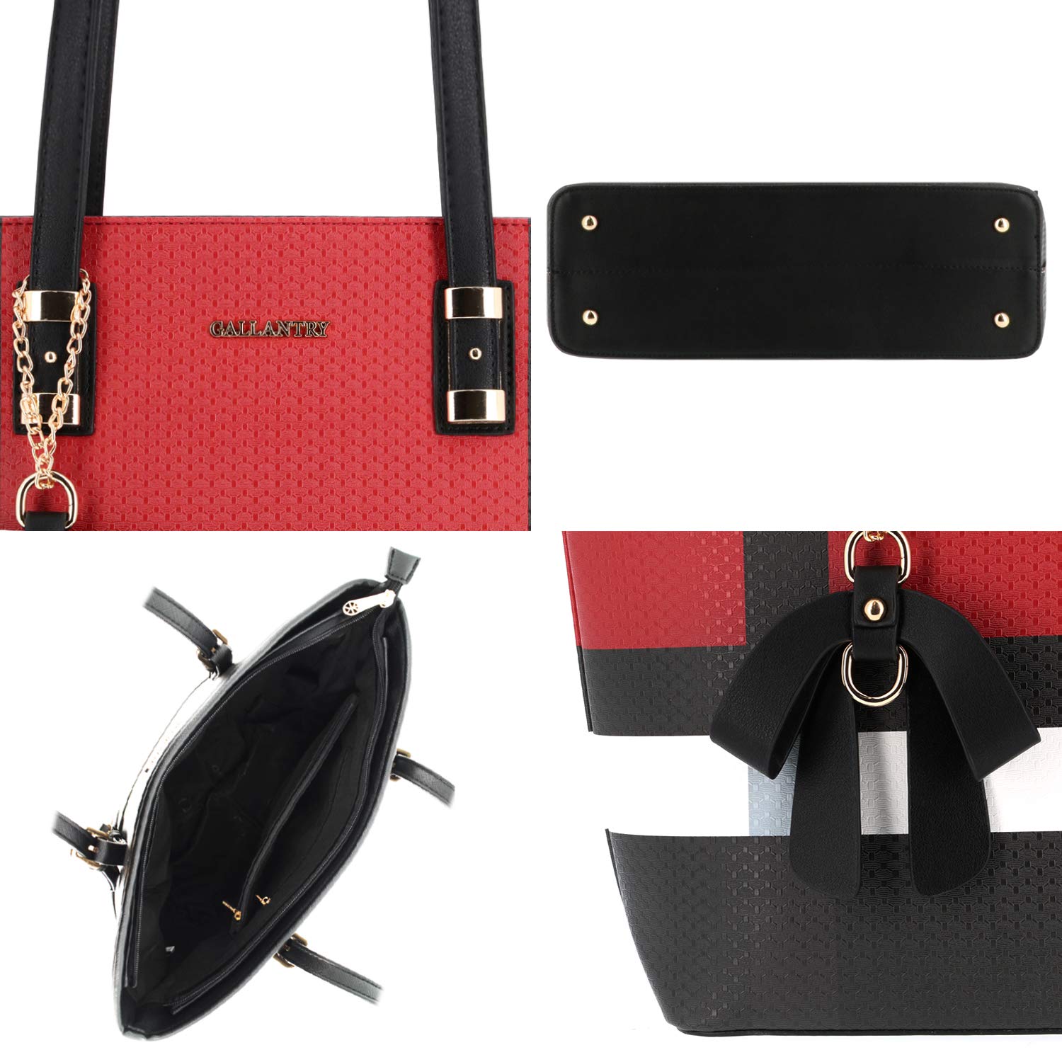 Gallantry Sacs Cabas Tote Bag Grand Cabas Rouge PU
