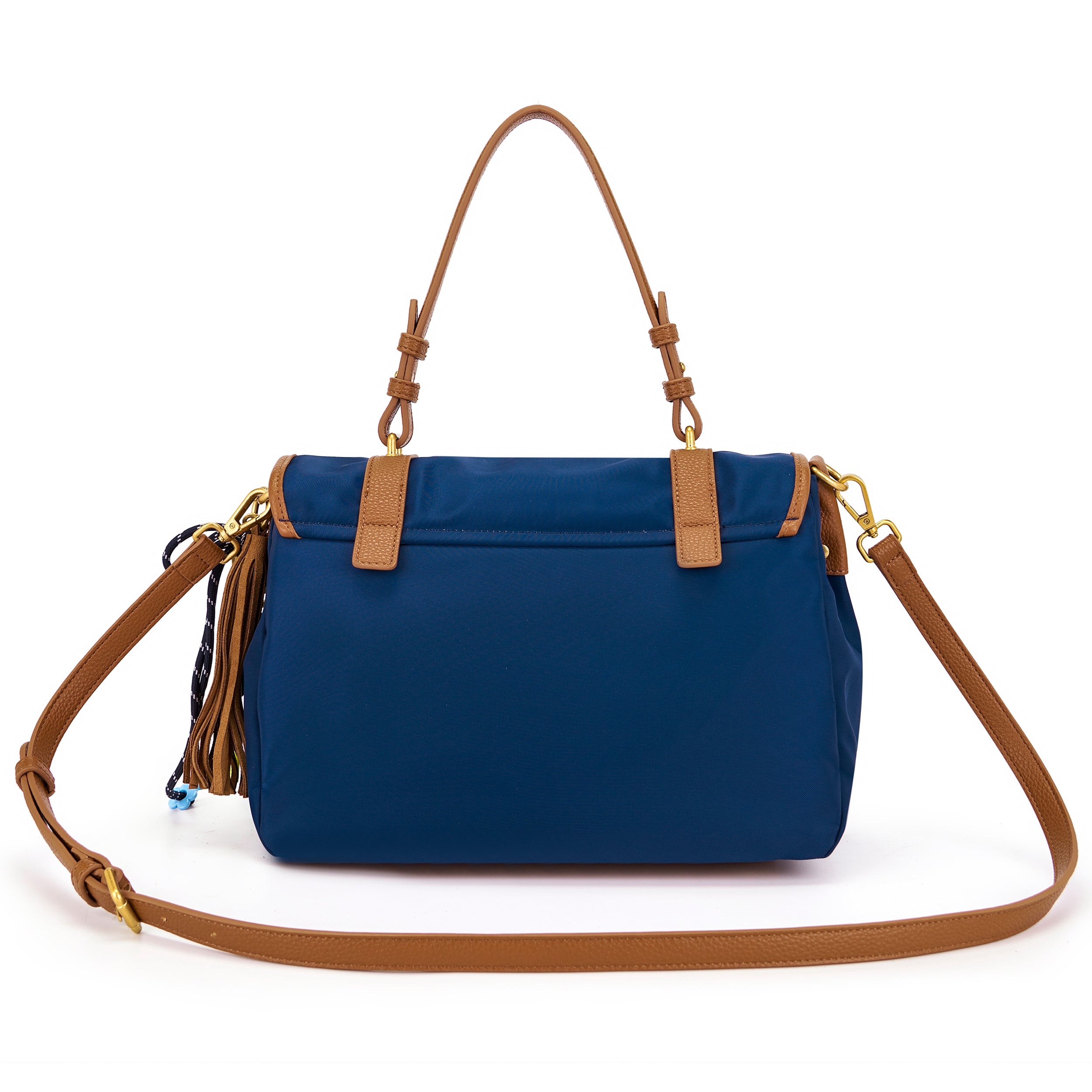 La Carrie Atena Dark Wave sac shopping bleu 37x19x23 cm
