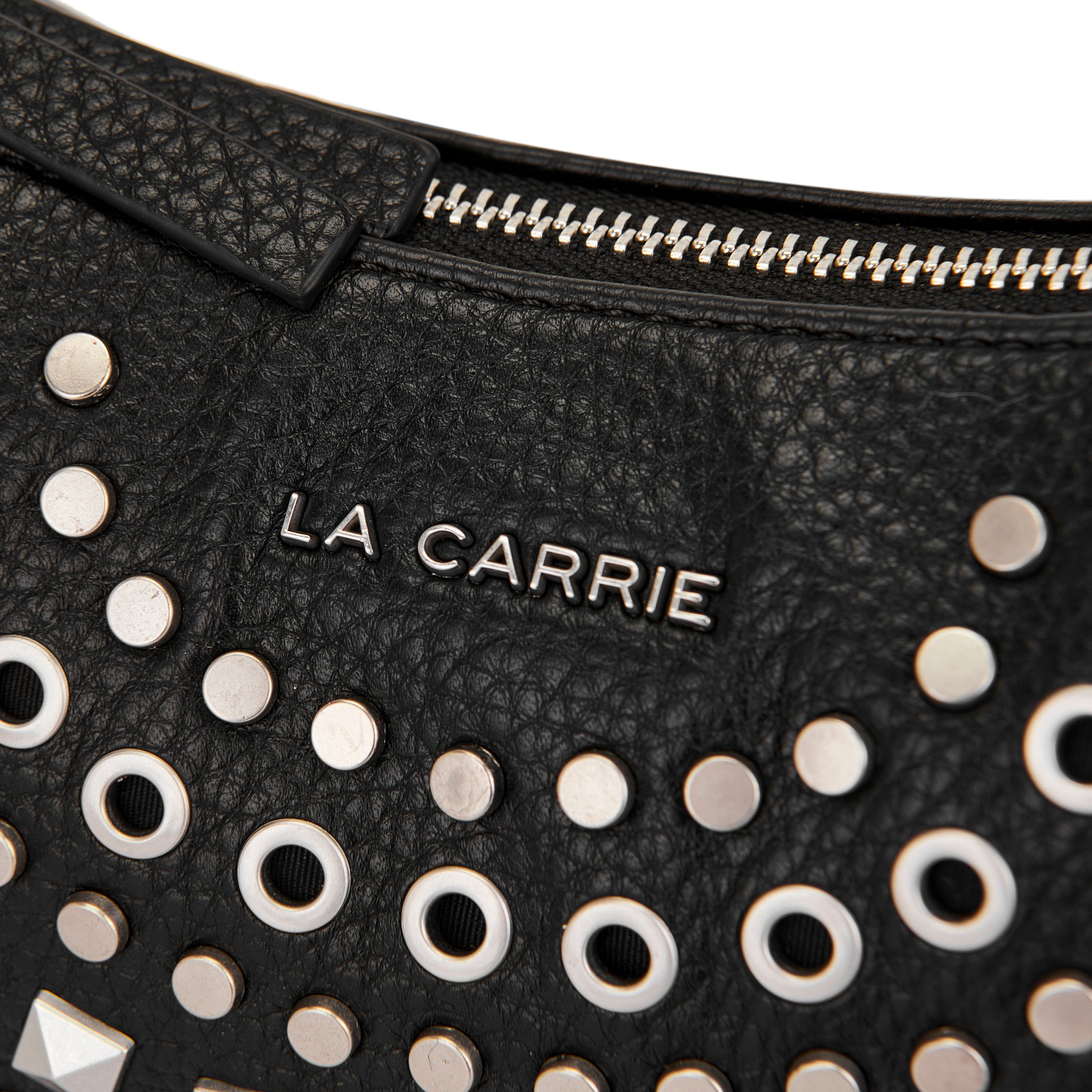 La Carrie Solid sac bandoulière noir clouté 33 cm