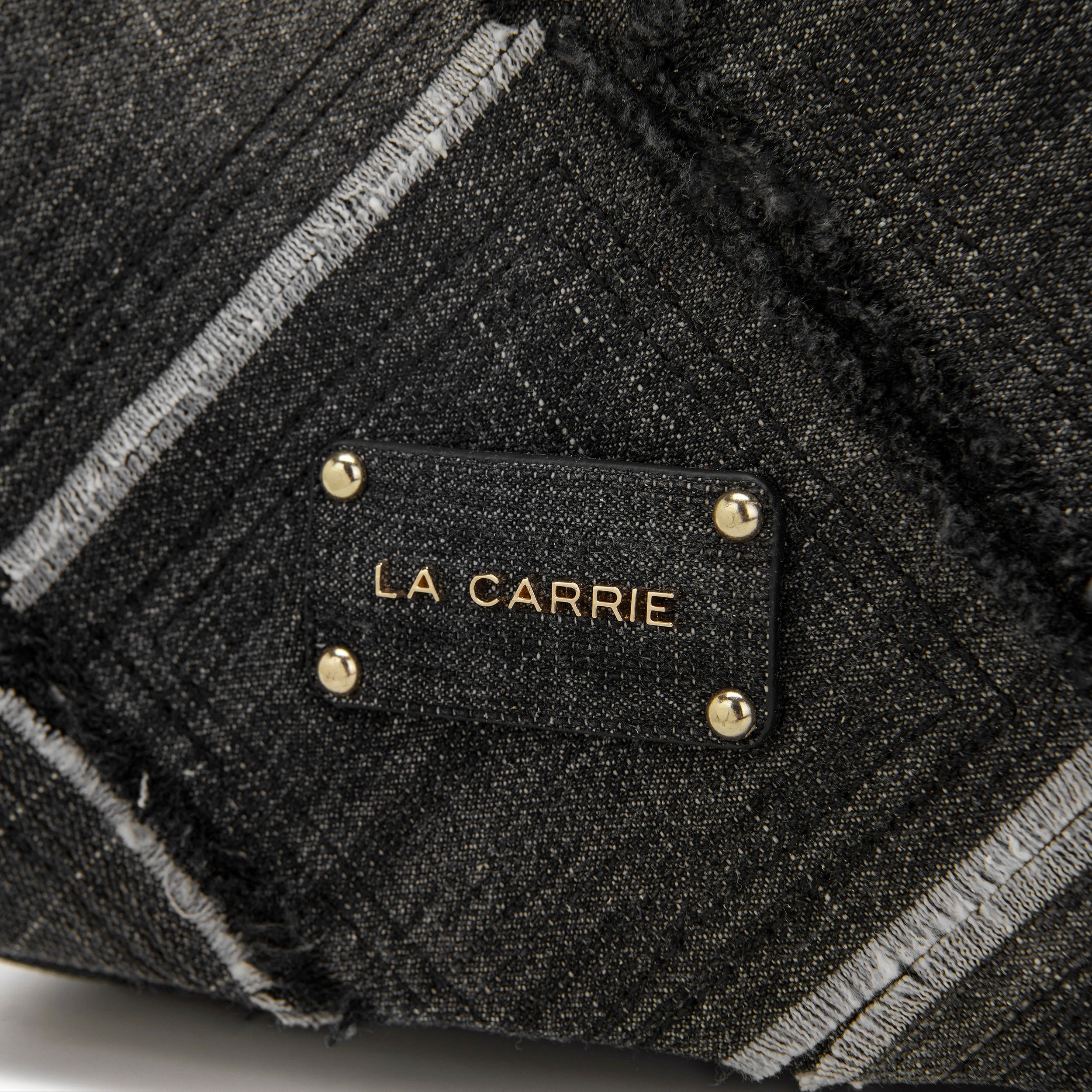 La Carrie Isabel Cross sac bandoulière noir canvas 32x13x19cm