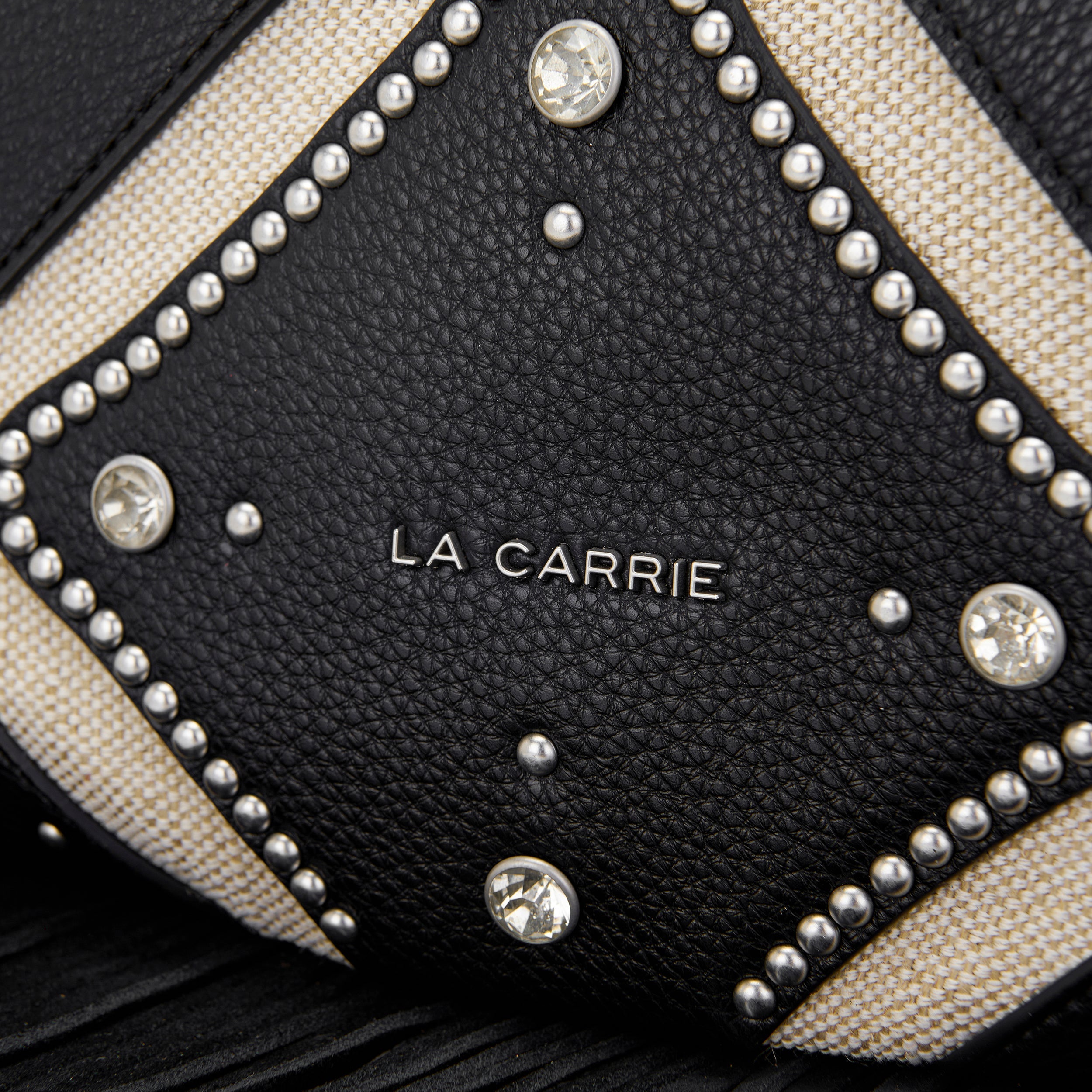 La Carrie Isabel Butterfly sac bandoulière noir matelassé
