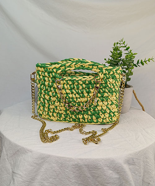 Takiri Harmony TK525 sac main jaune vert métallique