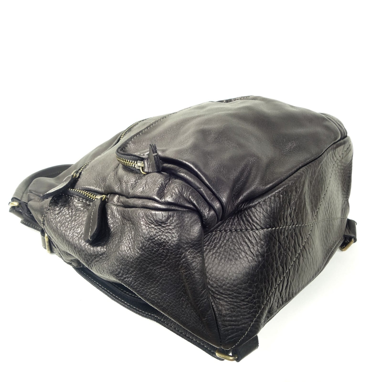 Collection Esprit Cuir Milo sac à dos cuir noir vintage