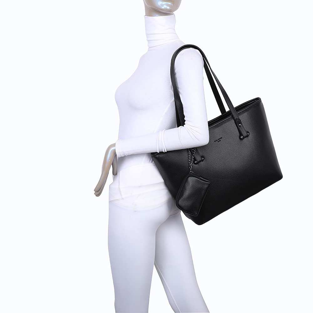 Gallantry Cabas Tote Bag grand sac Noir A4 PC 15,6" multipoches