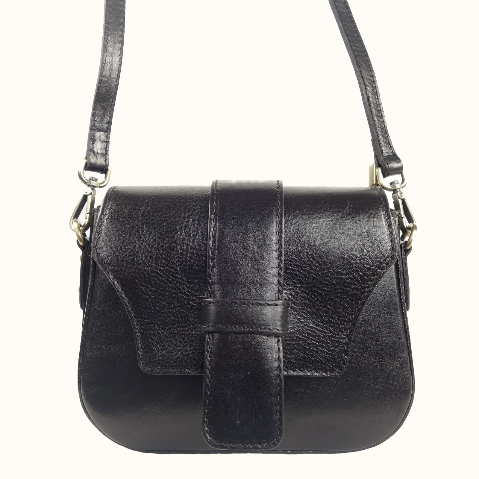 Collection Esprit Cuir GEA mini sac bandoulière cuir noir