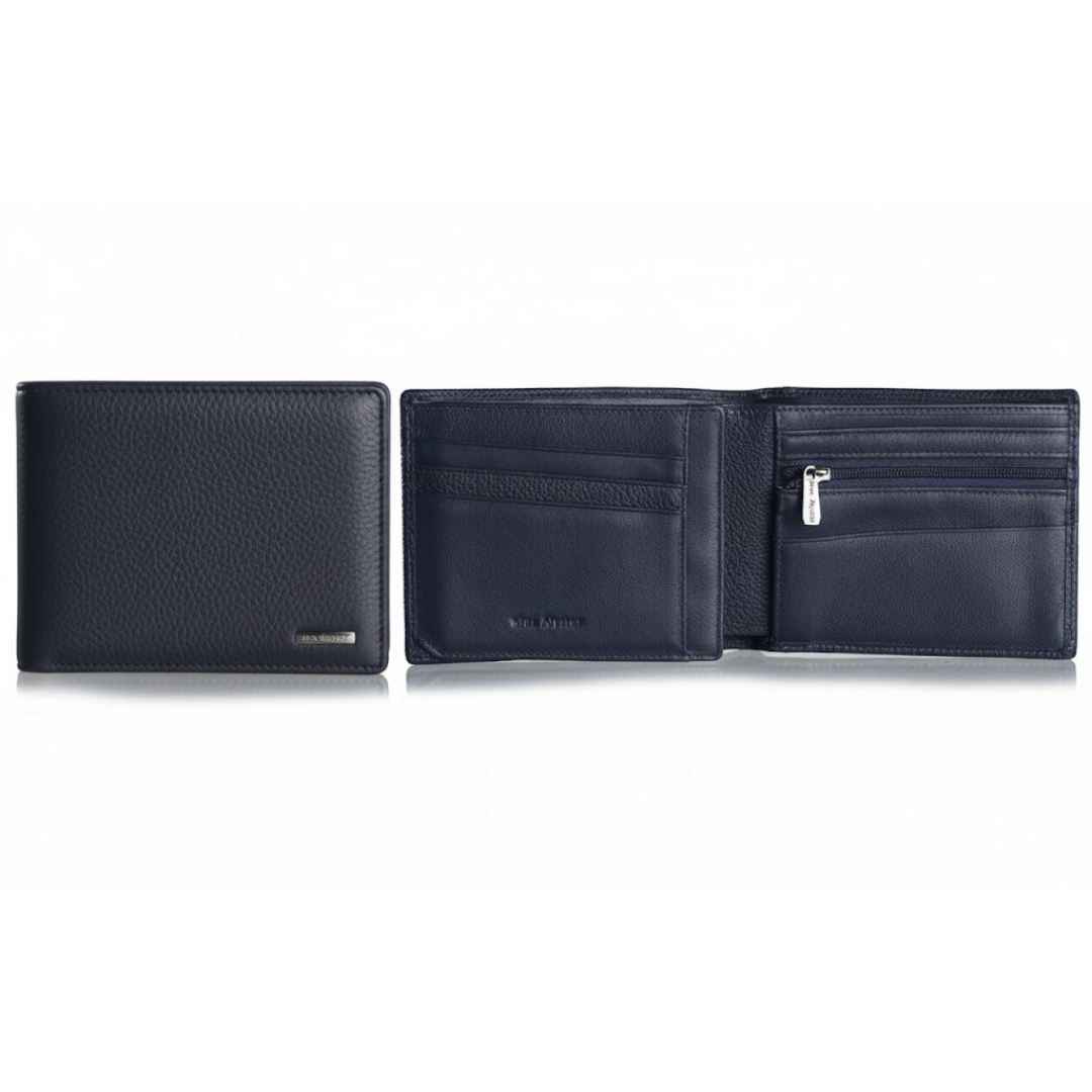 Mac Alyster Premium portefeuille italien homme marine 2 volets
