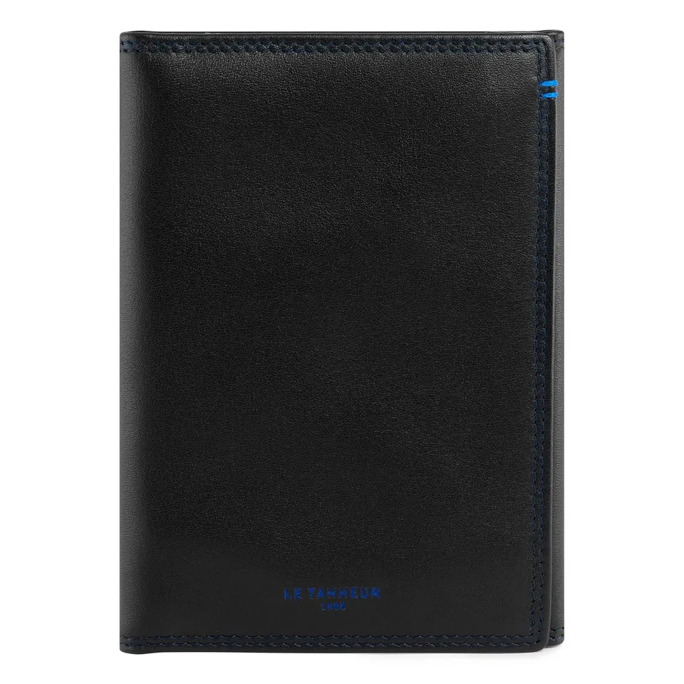 Le Tanneur porte-cartes cuir lisse homme anti-RFID