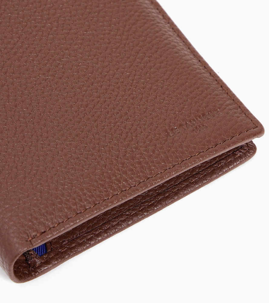 Le Tanneur Charles grand portefeuille vertical cuir grainé