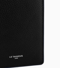 Le Tanneur Augustin portefeuille vertical cuir grainé zippé