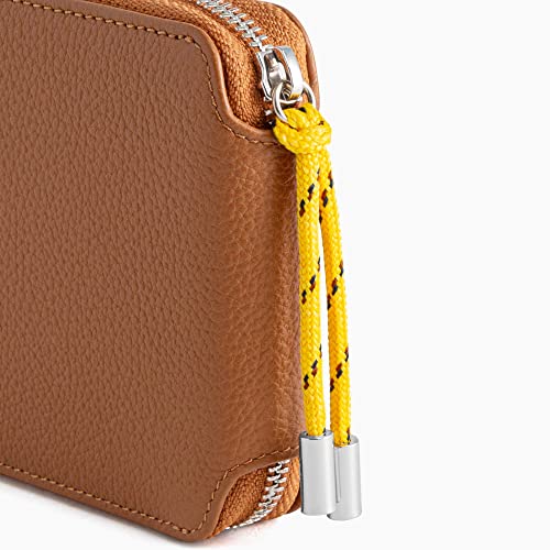 Le Tanneur Nathan porte-monnaie zippé cuir grainé 12 cm