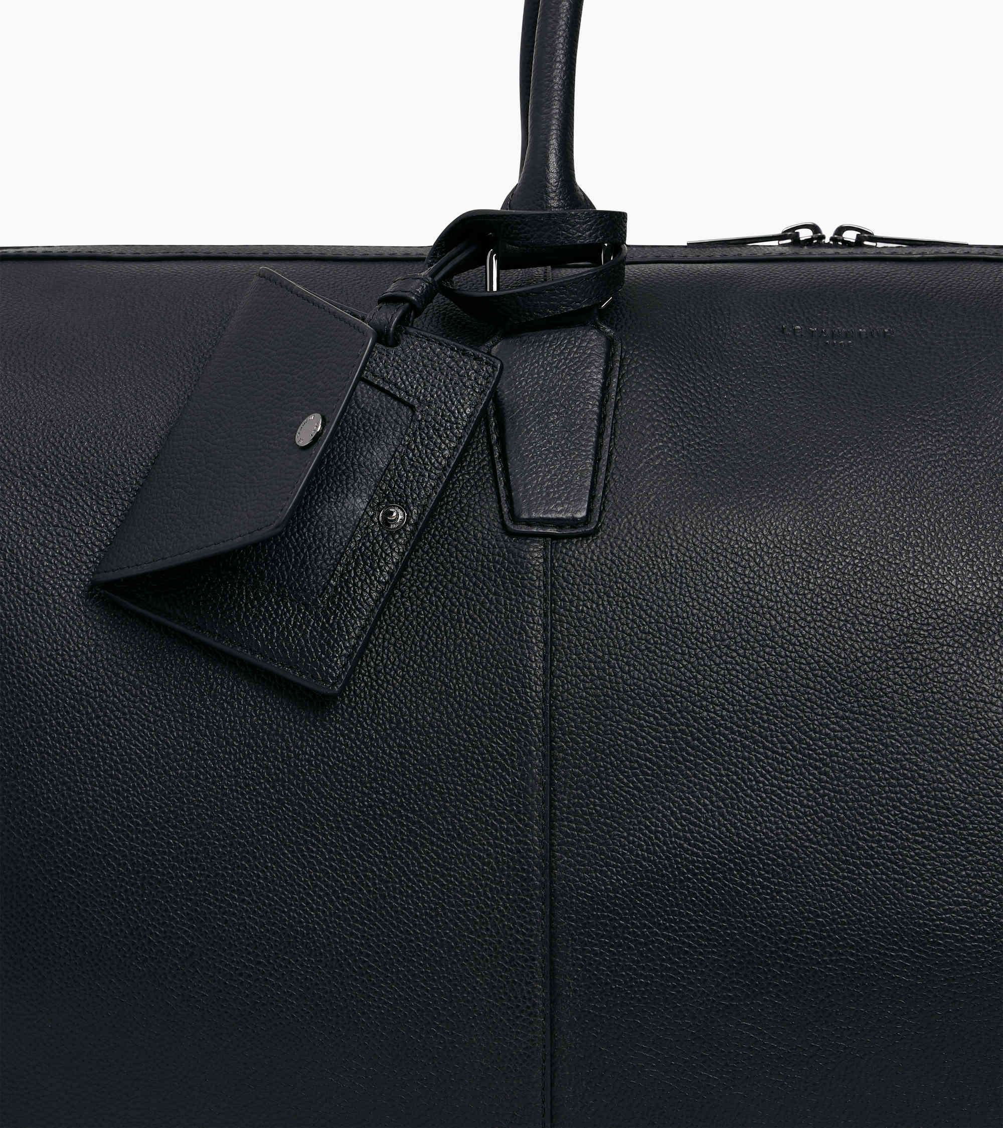Le Tanneur Marceau sac de voyage 48h cuir grainé noir