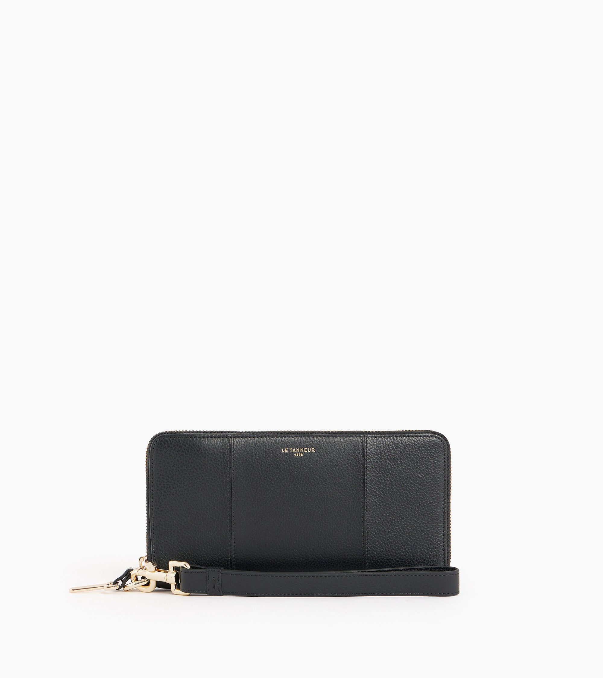 Le Tanneur Juliette compagnon cuir grainé noir RFID