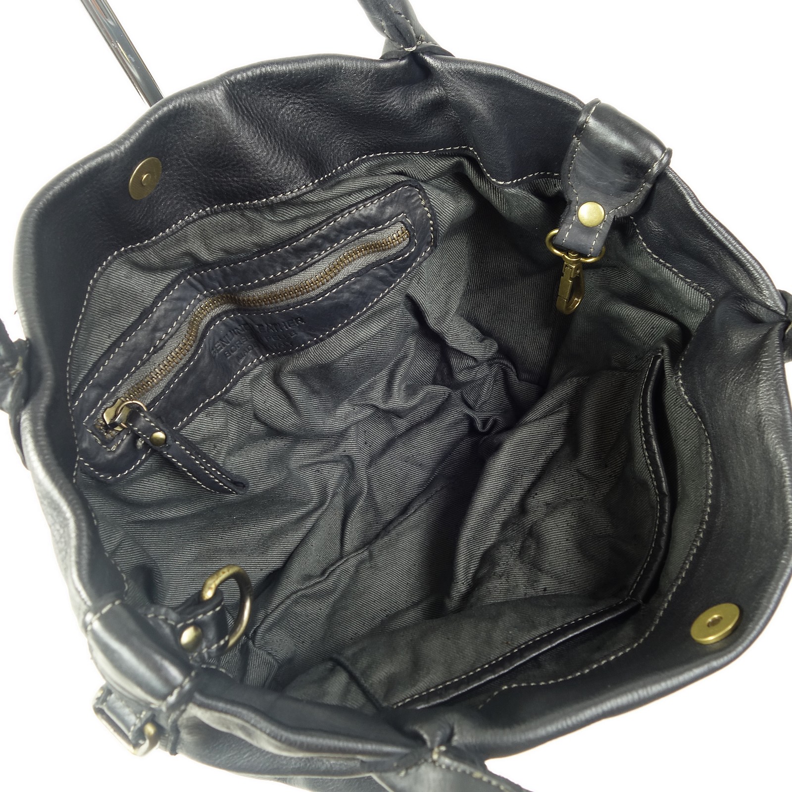 Collection Esprit Cuir Mina sac 2 en 1 cuir noir