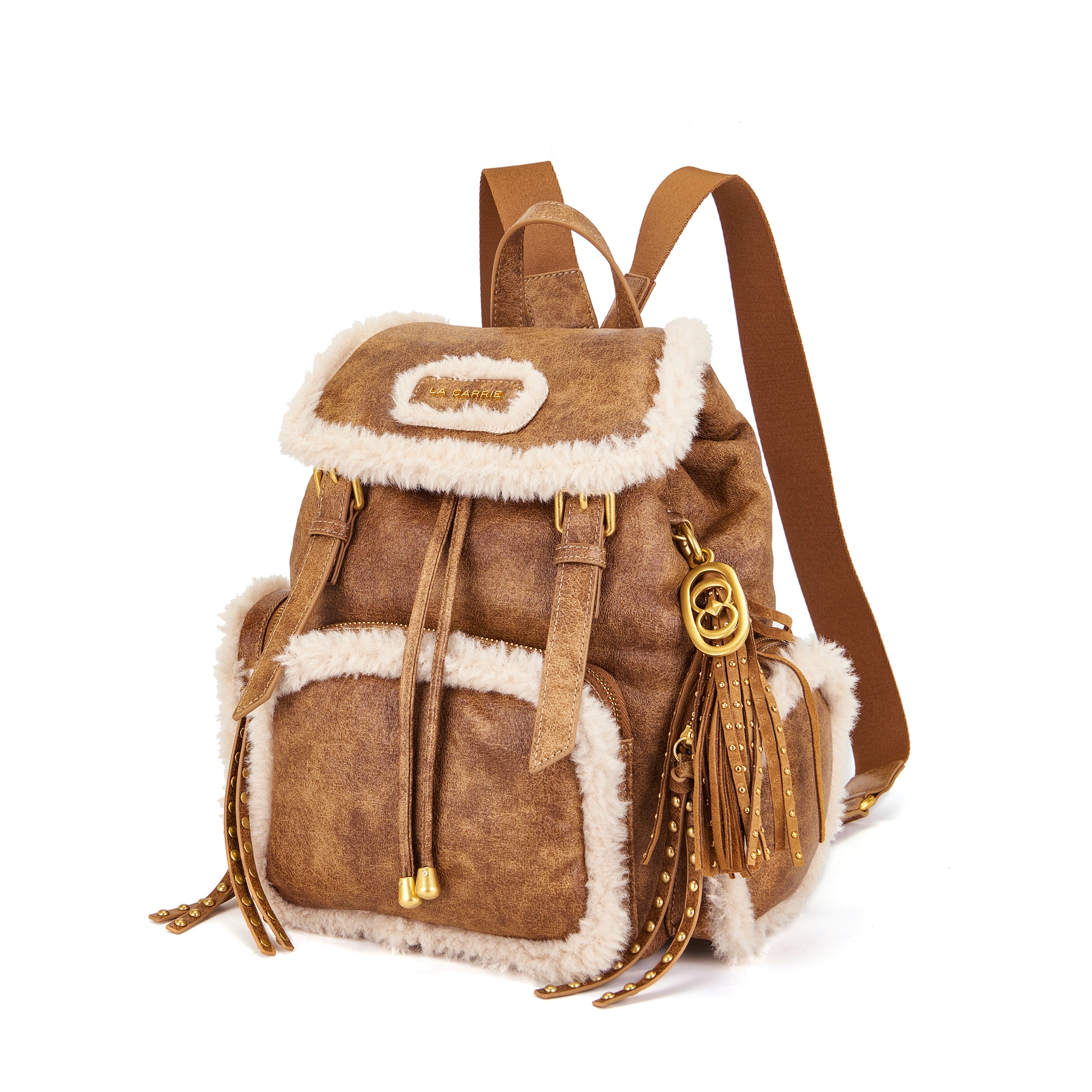 La Carrie Warmtouch sac à dos cuoio 27 cm éco-mouton