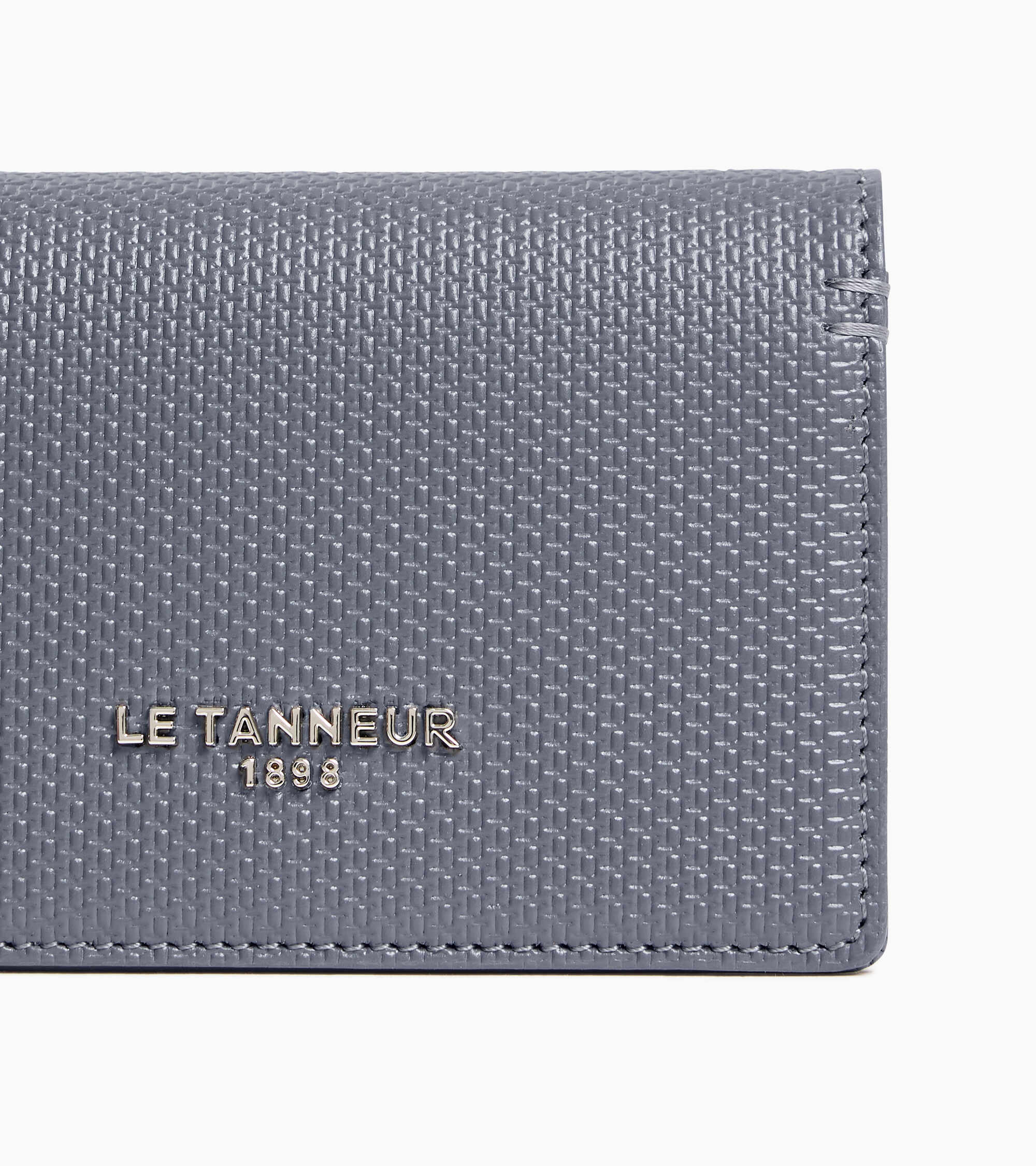 Le Tanneur Lucien porte-cartes cuir bleu steel blue