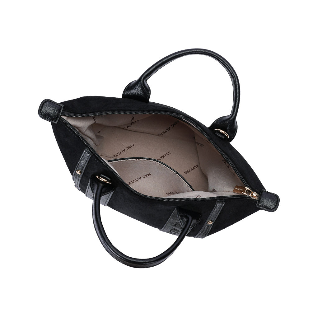 Mac Alyster Abrielle Daim sac à main cognac 34 cm
