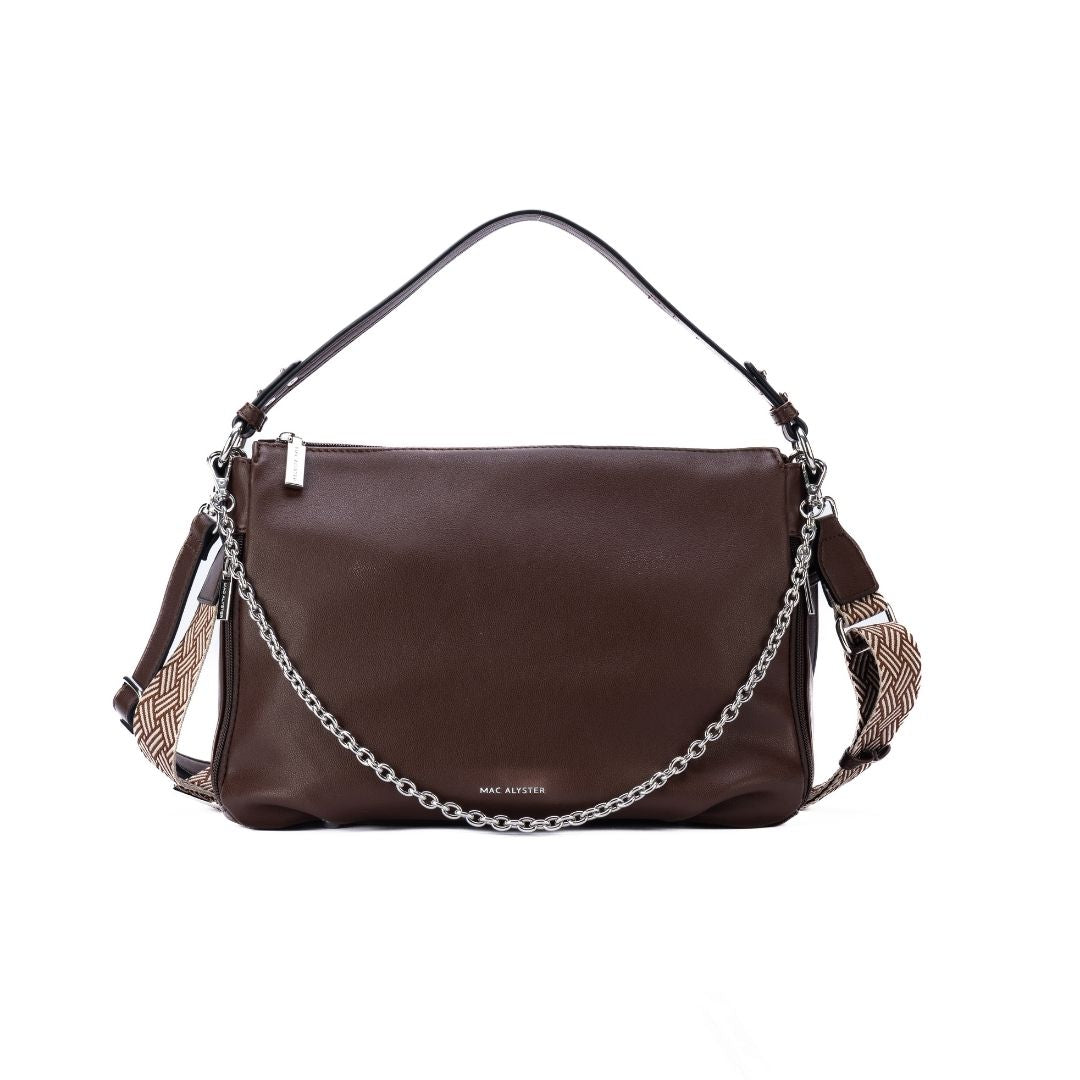 MAC ALYSTER MILAN sac besace synthétique Marron