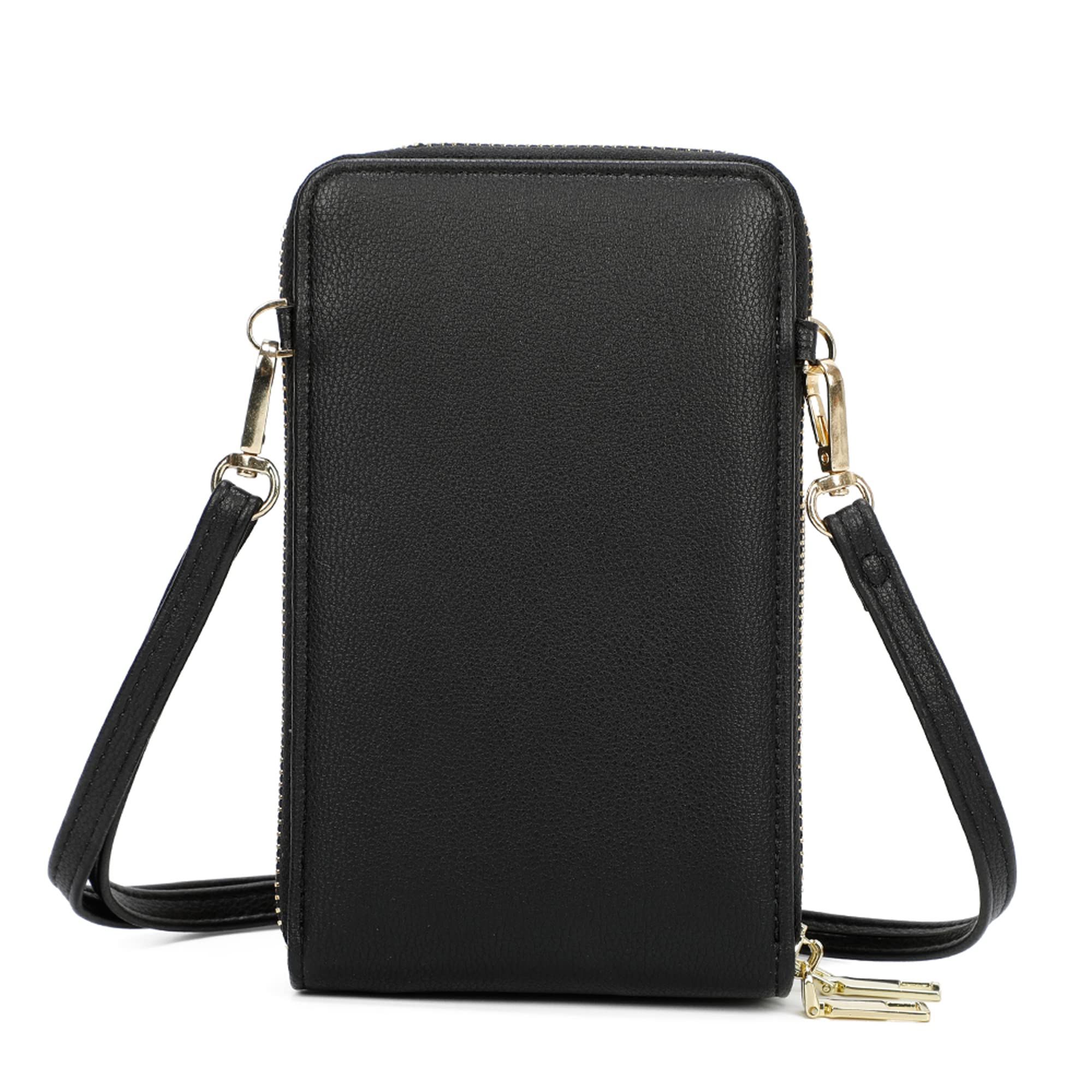 Gallantry Sacs Bandoulière Pochette Smartphone Noir Simili Cuir 11x18cm