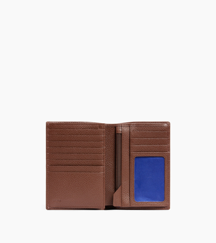 Le Tanneur Charles grand portefeuille vertical cuir grainé