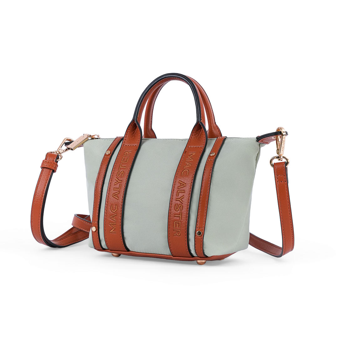 Mac Alyster Abrielle petit sac à main Beige tissu