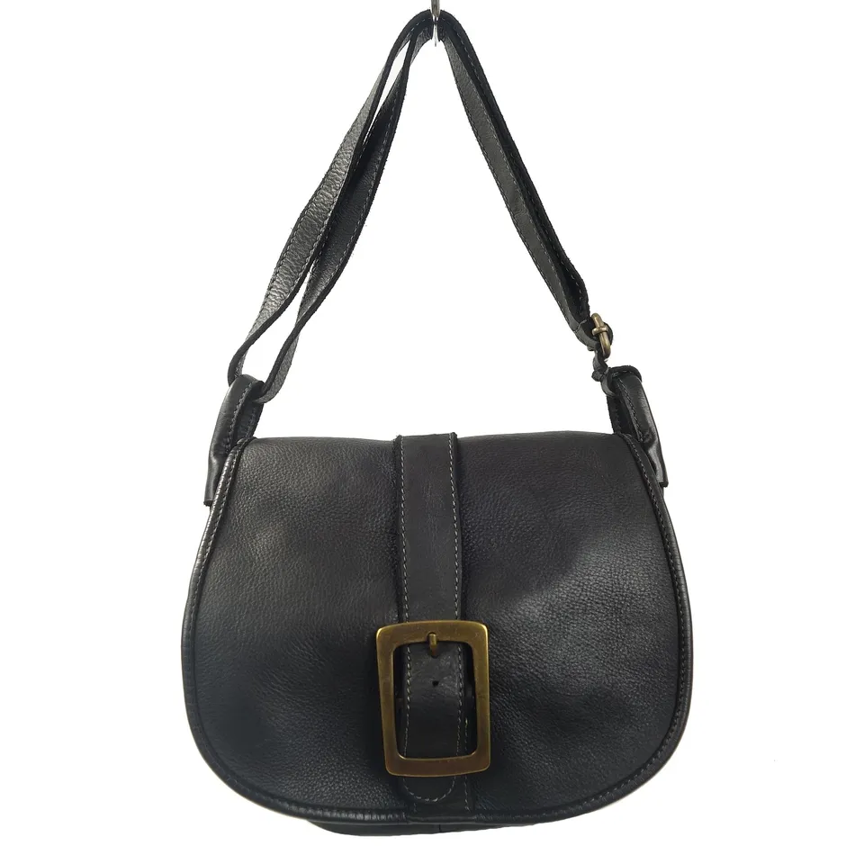 Collection Esprit Cuir Giulia sac besace noir cuir vintage