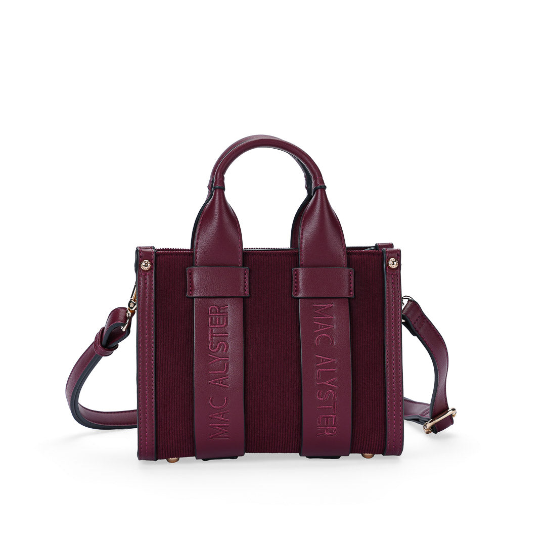 Mac Alyster Clover mini sac à main bordeaux clover