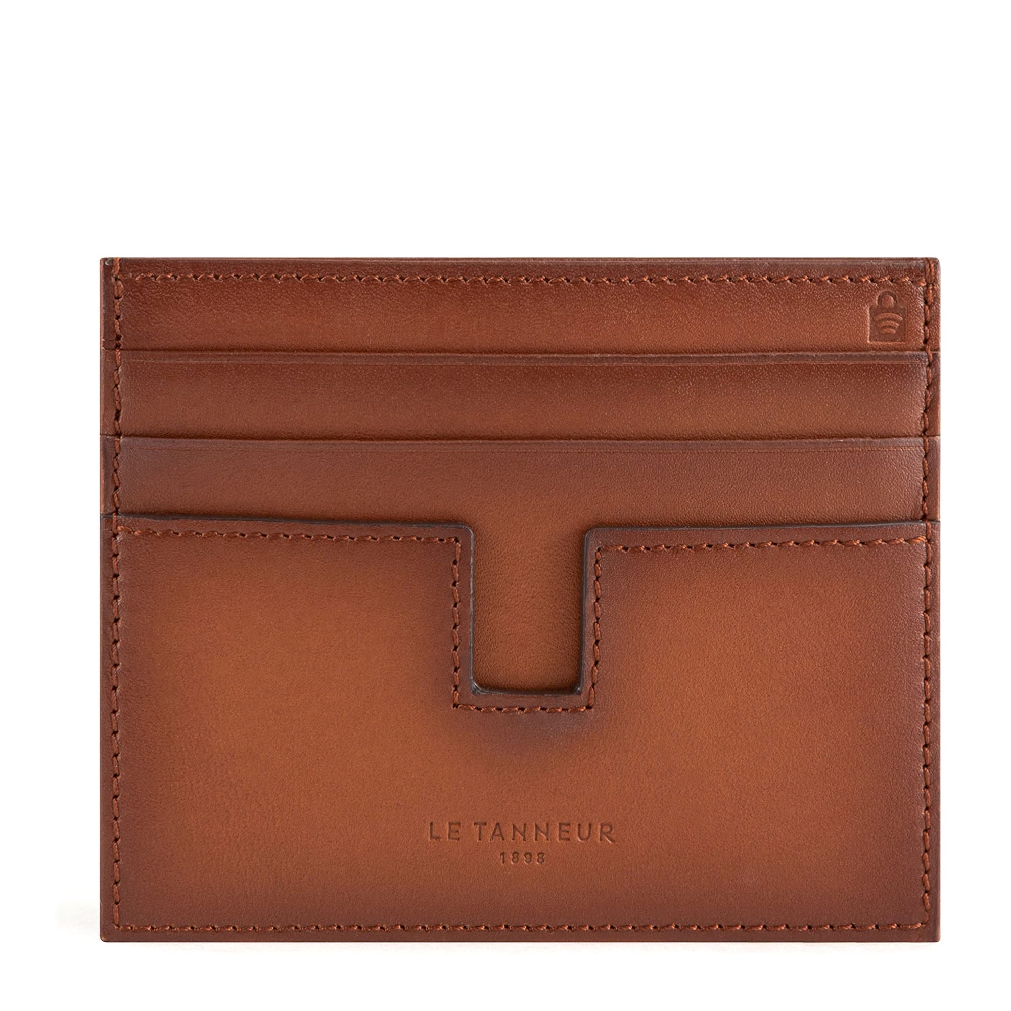 Le Tanneur Albert porte-cartes cuir 3 cartes compact