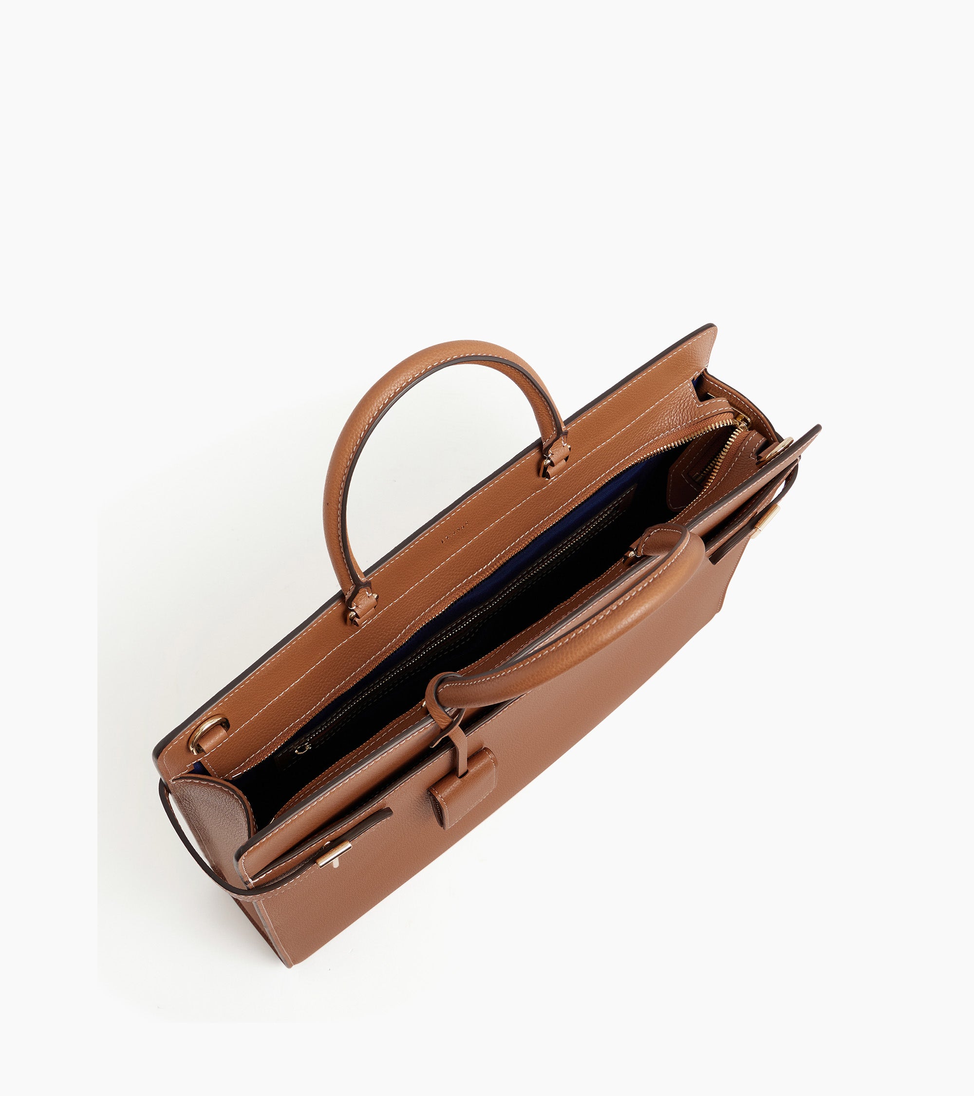Le Tanneur Emilie porte-documents 15" cuir grainé marron