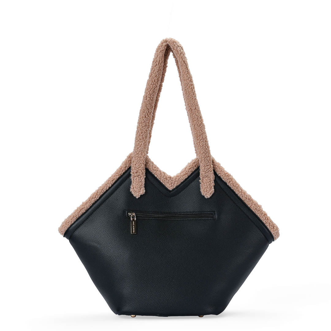 Mac Alyster Saint-Raphaël Polaire sac cabas Marron Chocolat fourrure