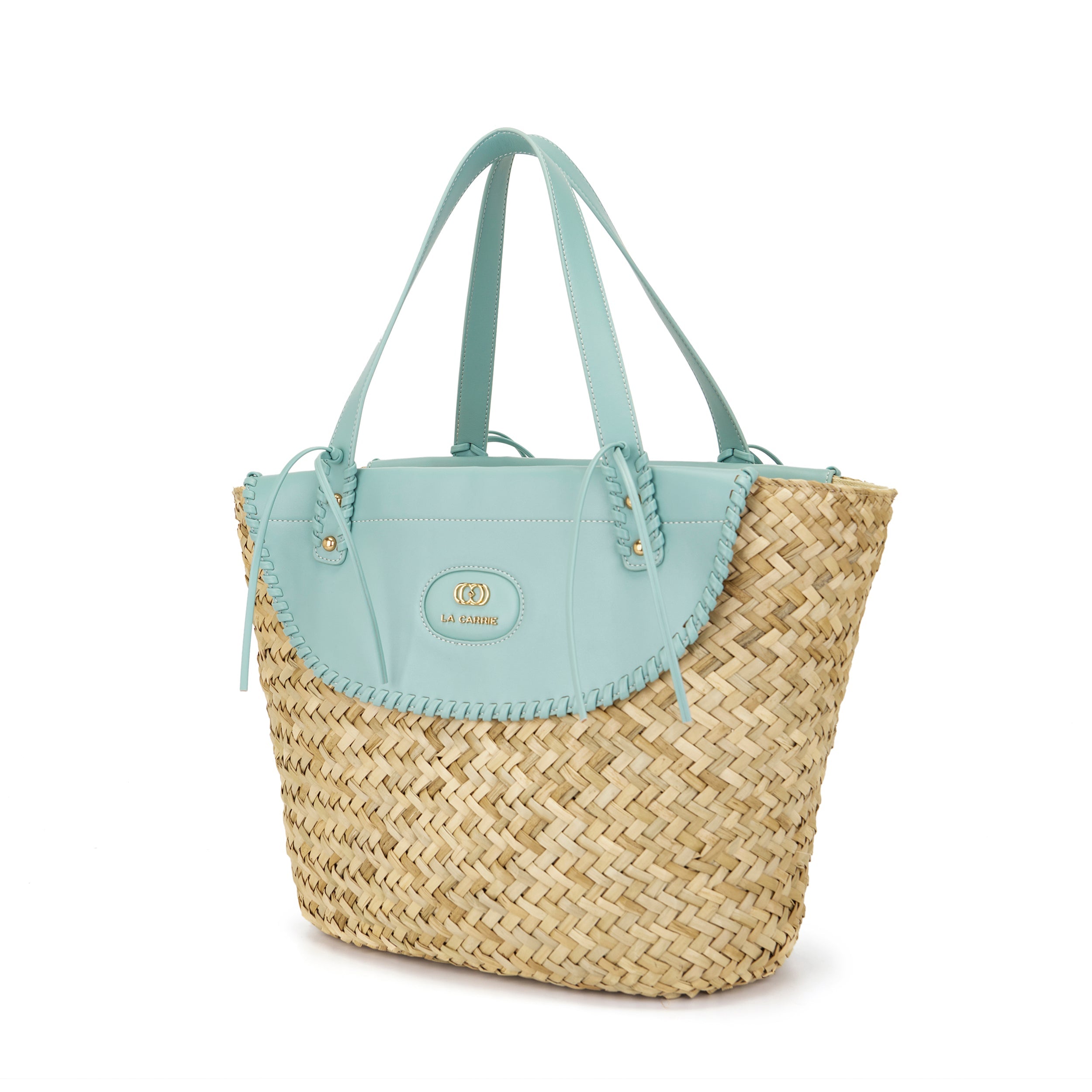 La Carrie Sea Salt sac cabas SKY dentelle brodée