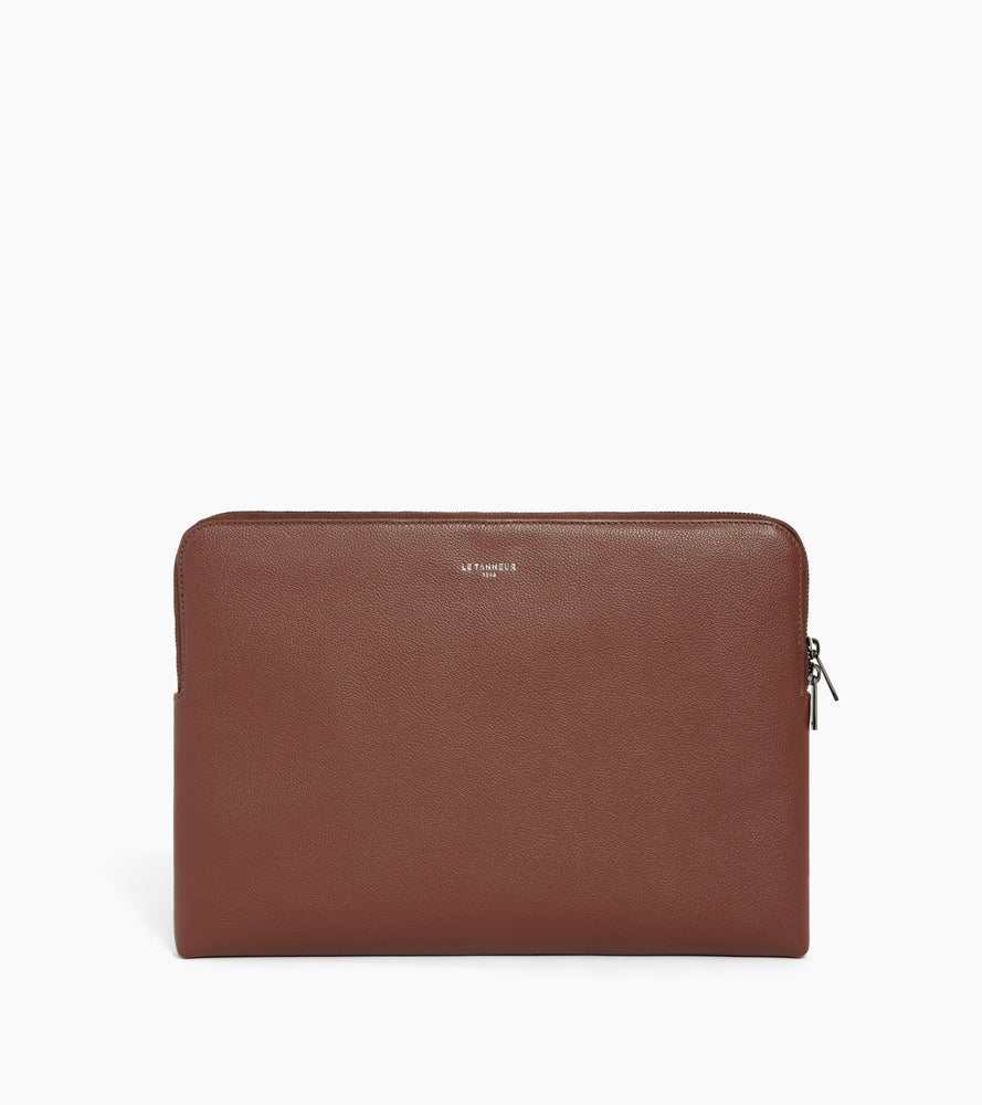 Le Tanneur pochette ordinateur 14" cuir grainé