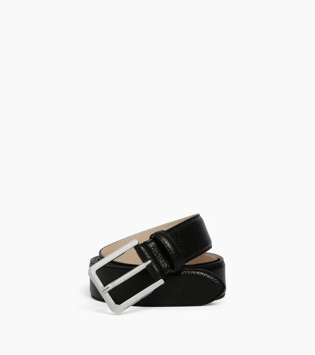 Le Tanneur Belts ceinture cuir homme noir 35 mm