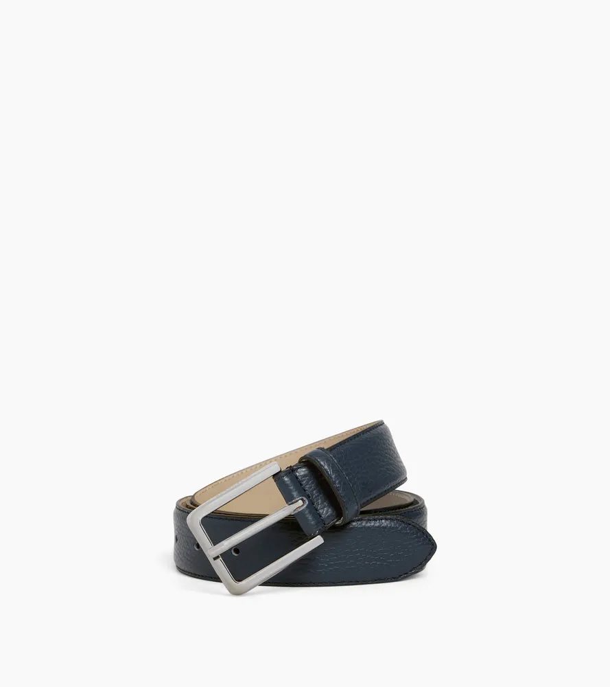 Le Tanneur ceinture homme cuir grainé 35 mm boucle rectangle