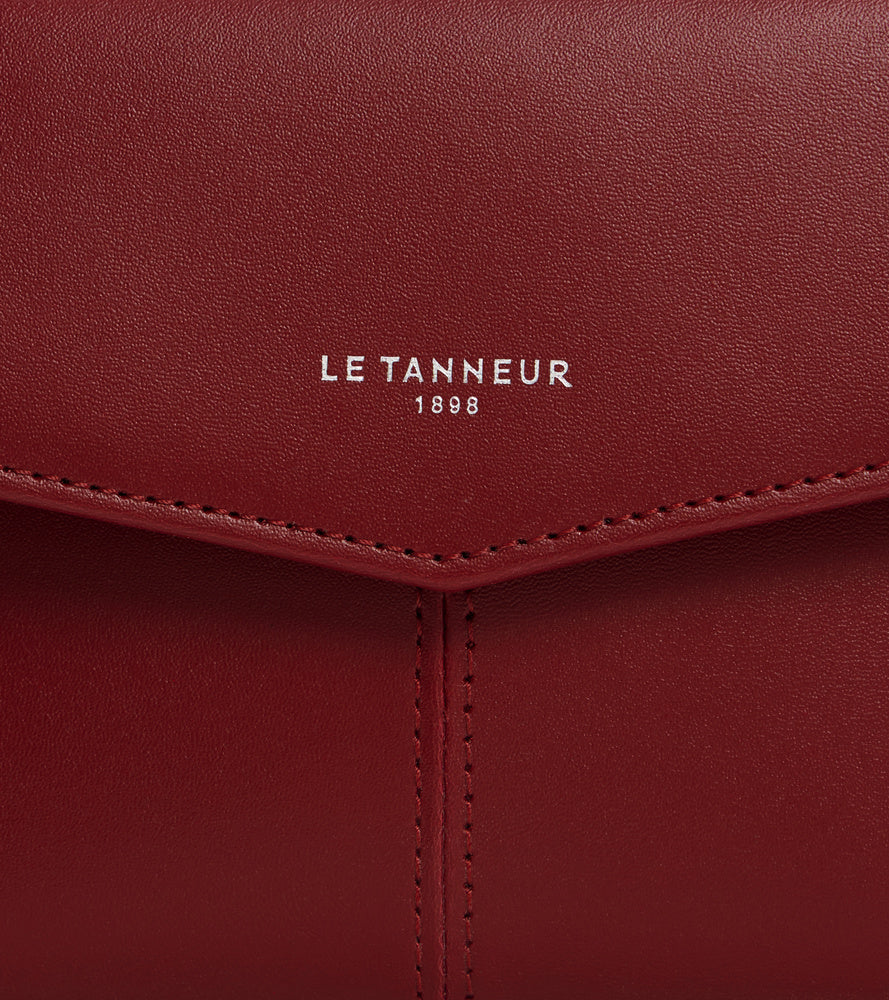 Le Tanneur Charlotte pochette enveloppe cuir Revolution Red