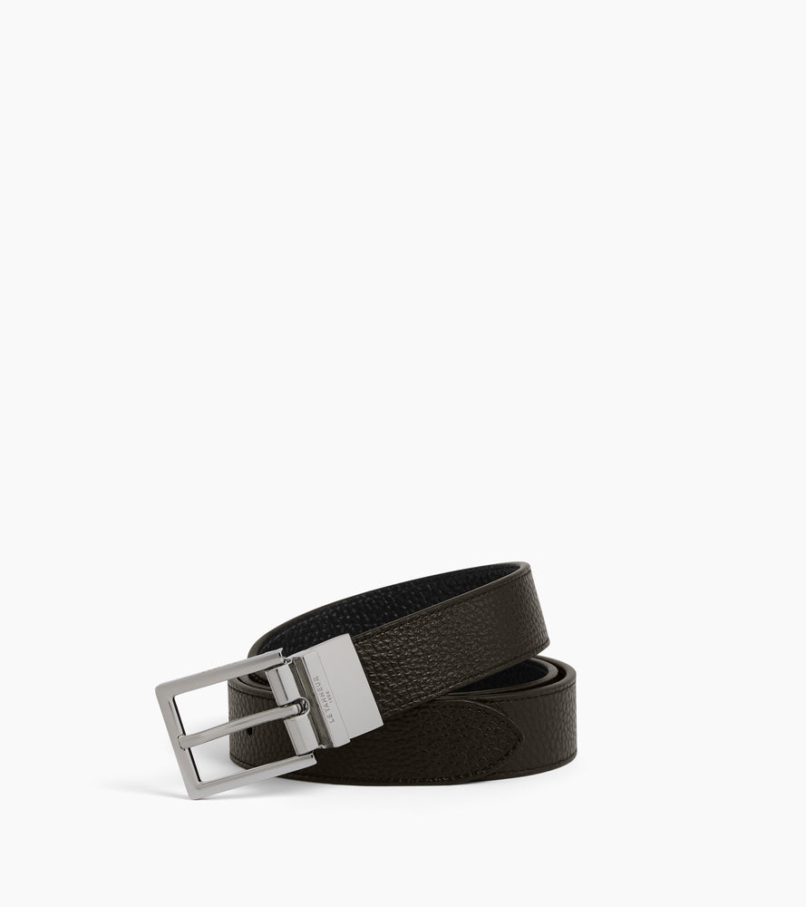 Le Tanneur ceinture réversible cuir grainé 30 mm