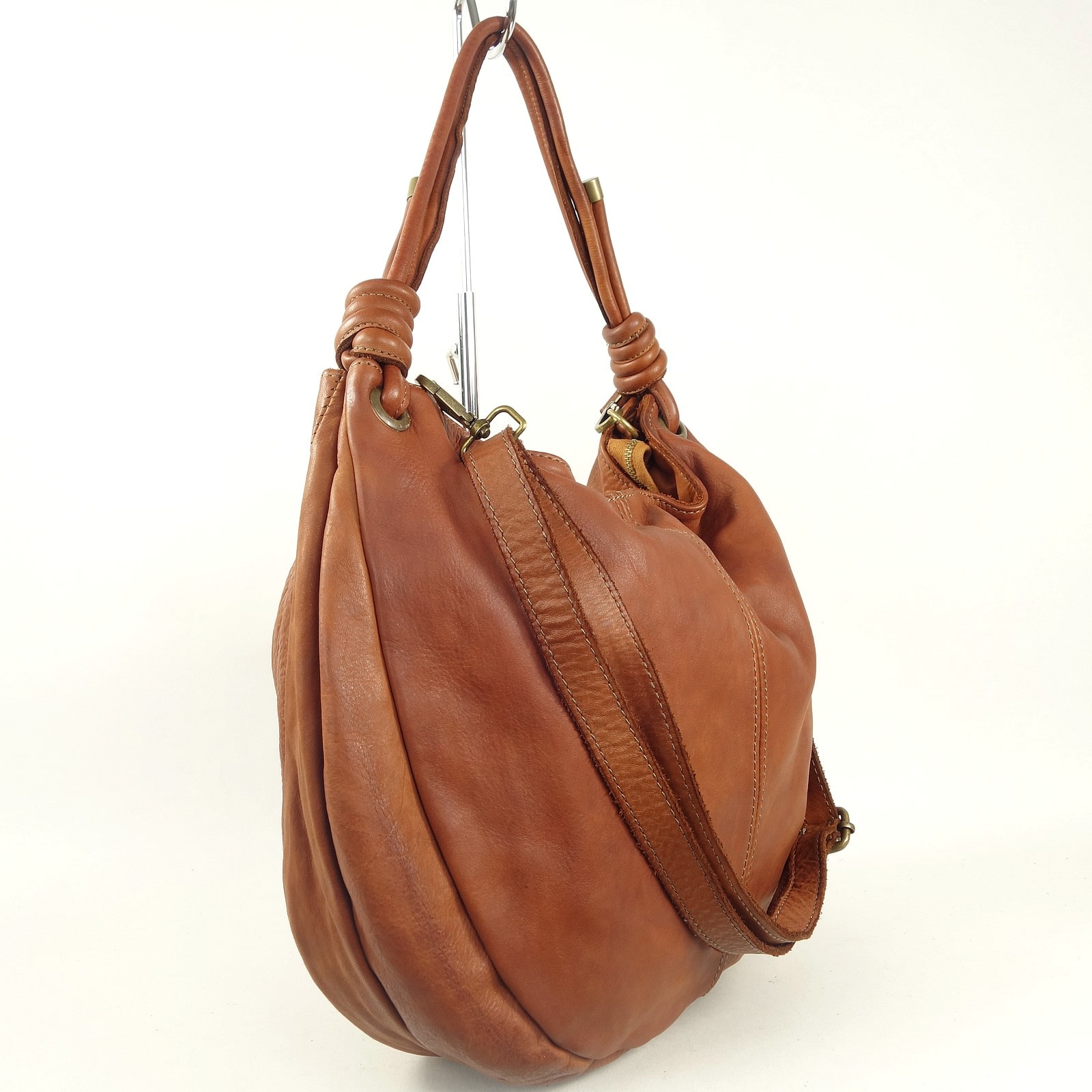Collection Esprit Cuir Sac porté épaule Perla sac cuir marron