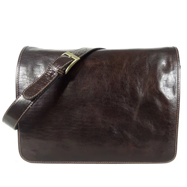 Collection Esprit Cuir Cartables & Sacs Ordi FIRENZE messenger cuir brun A4