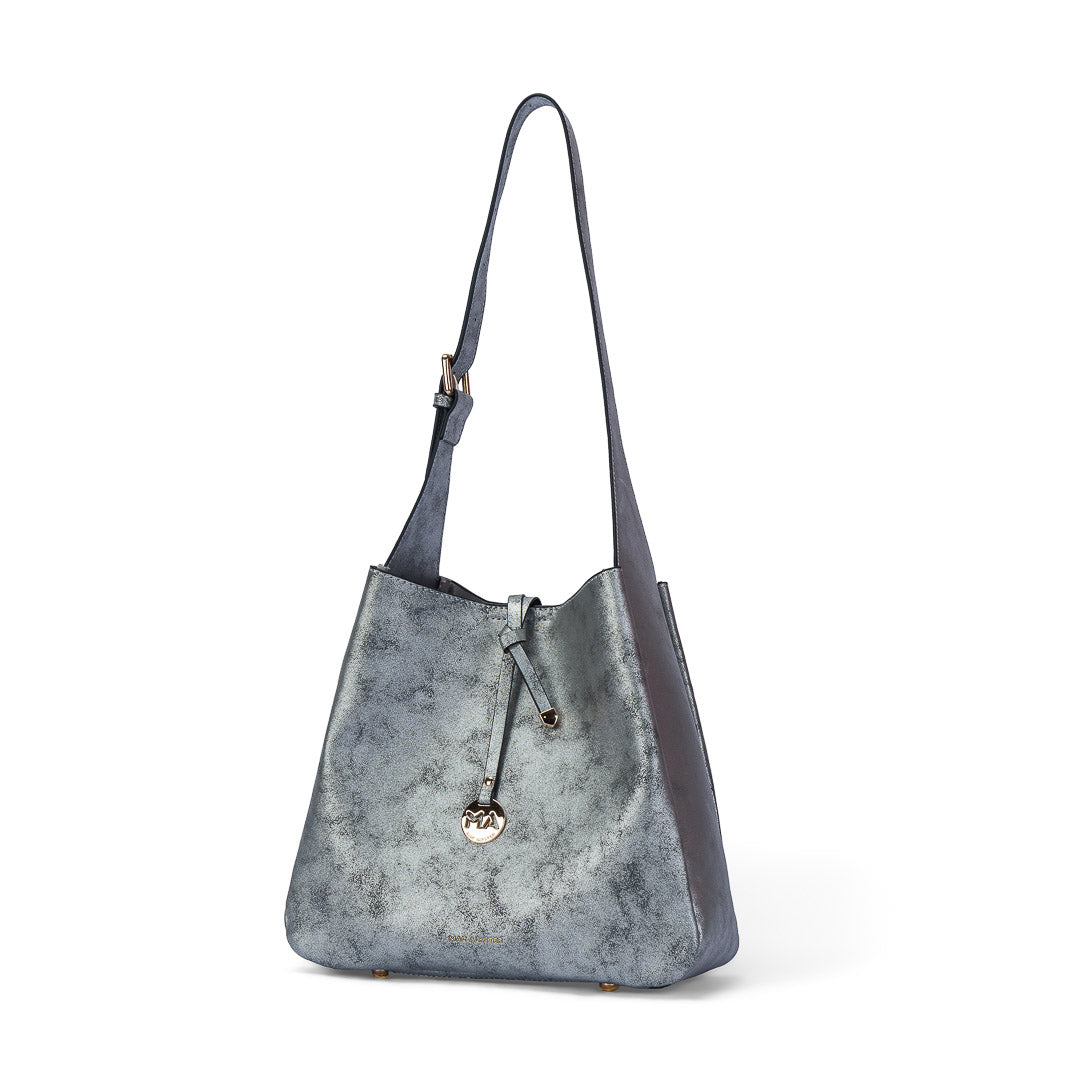 Mac Alyster Seduction sac hobo synthétique Noir métallisé 28x11x28 cm