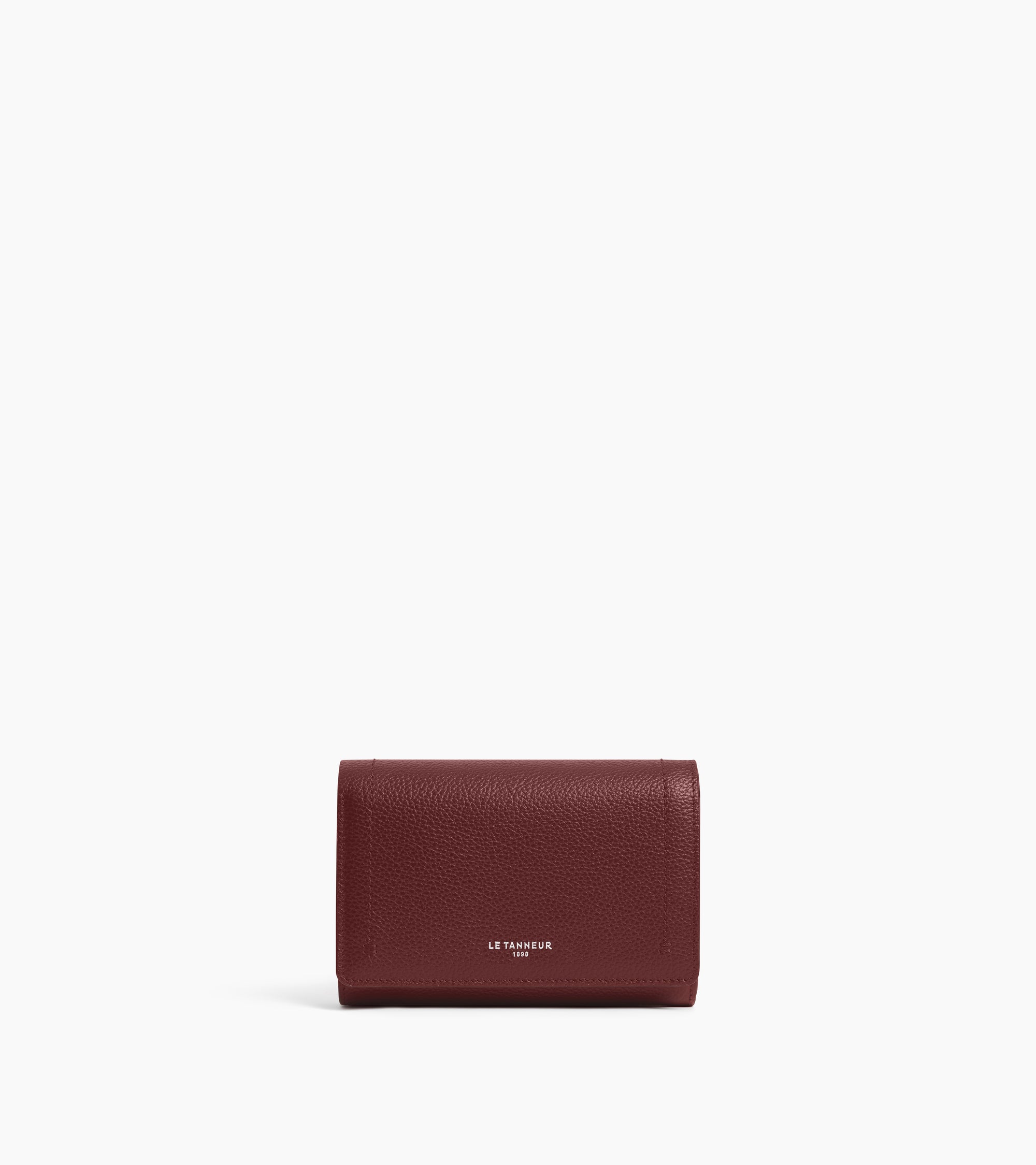 Le Tanneur Louison portefeuille cuir grainé Revolution Red