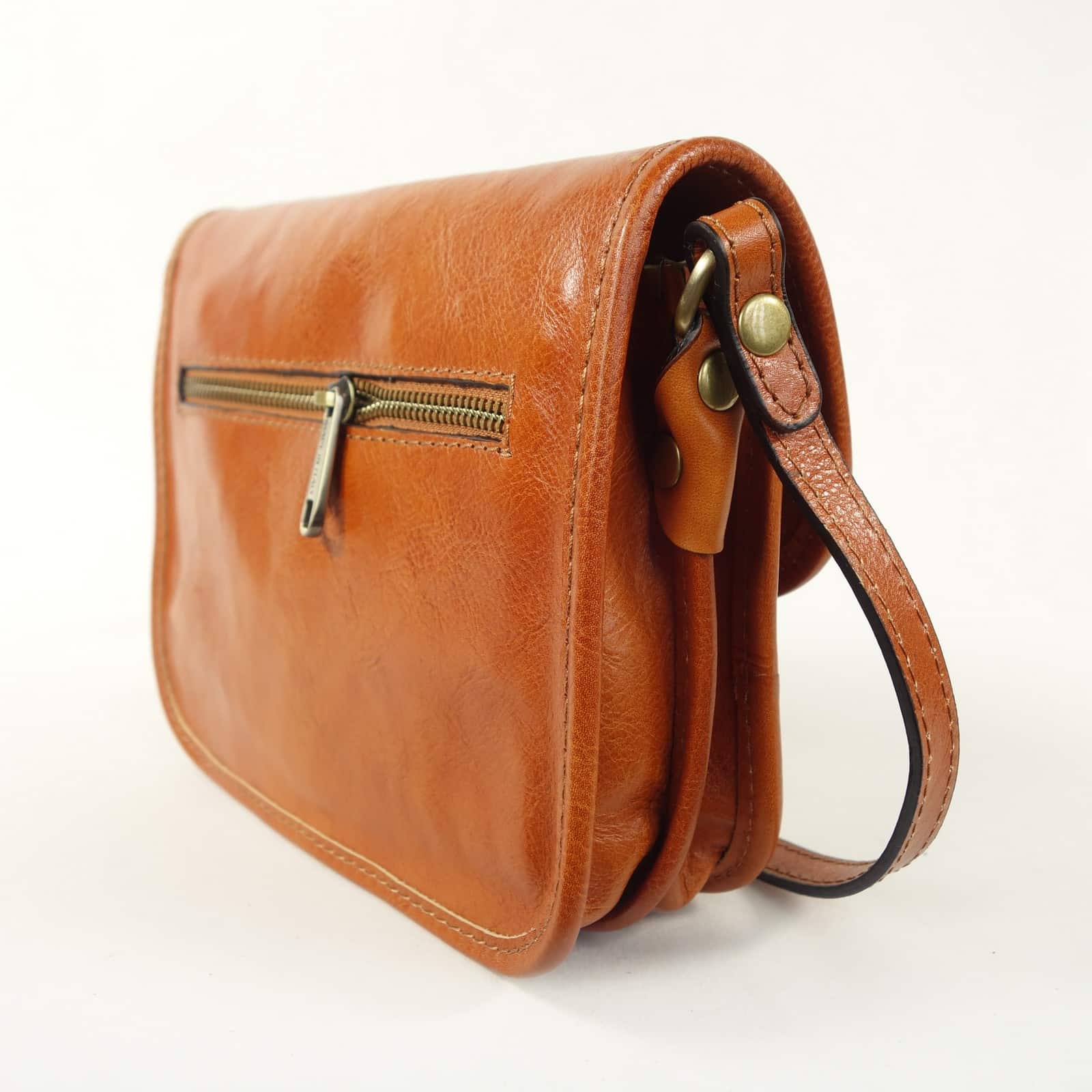 Collection Esprit Cuir Sac bandoulière Elania cuir naturel