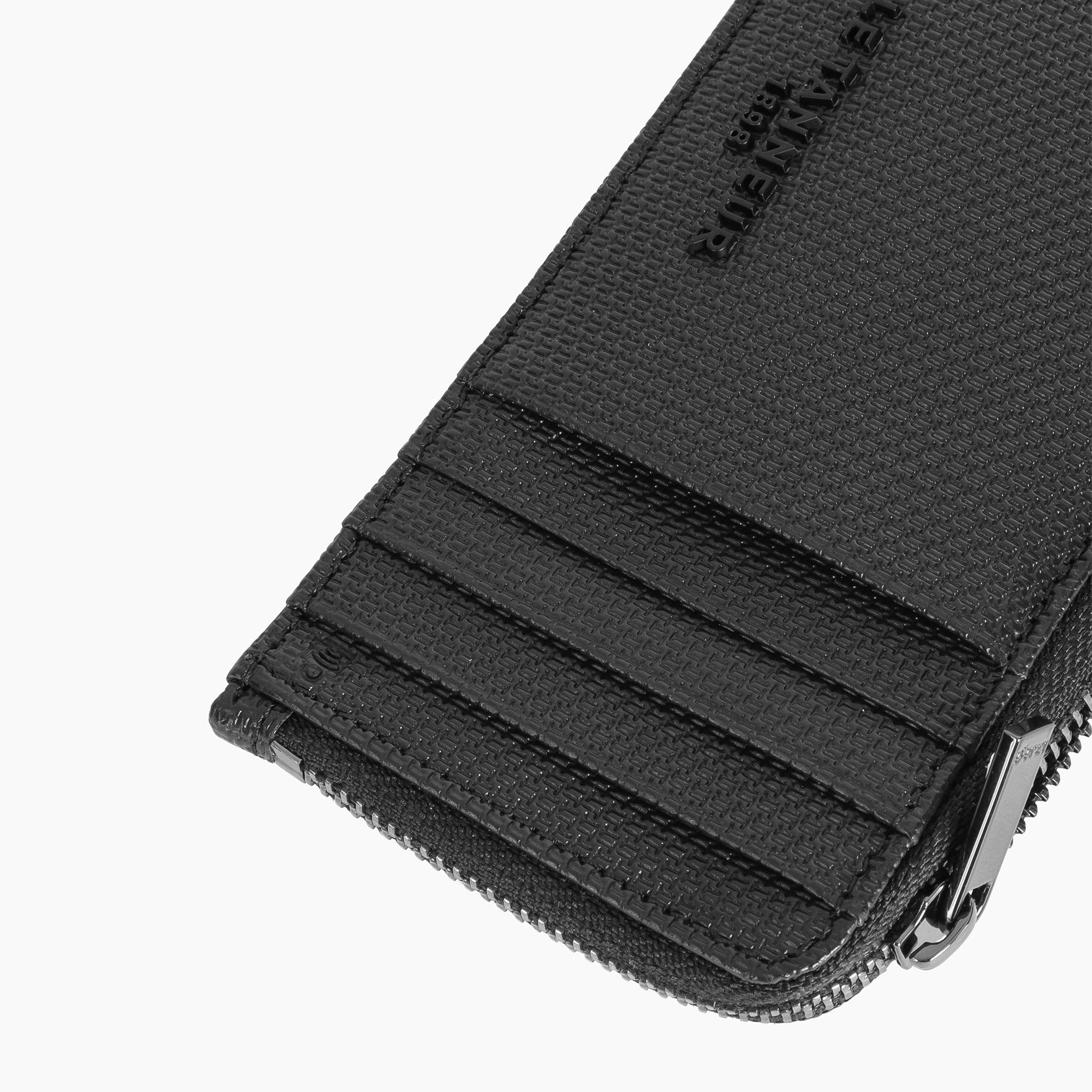 Le Tanneur Emile porte-cartes cuir signature T zippé homme