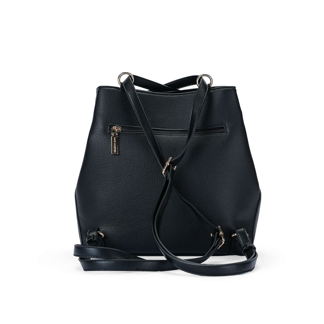 Mac Alyster Alto sac à dos Noir grainé pailleté 28 cm