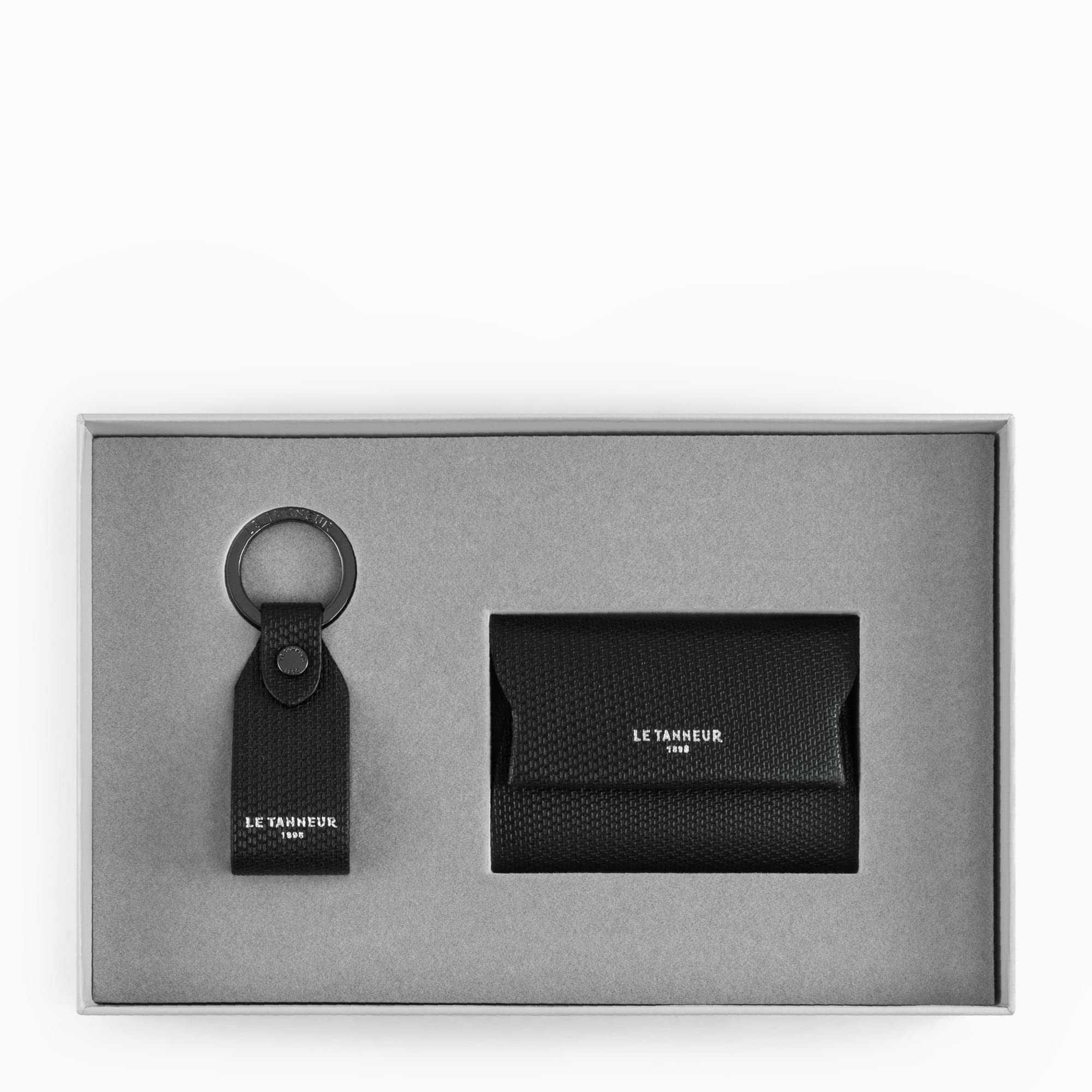 Le Tanneur Wallets Justin Porte-cartes cuir bouton coffret