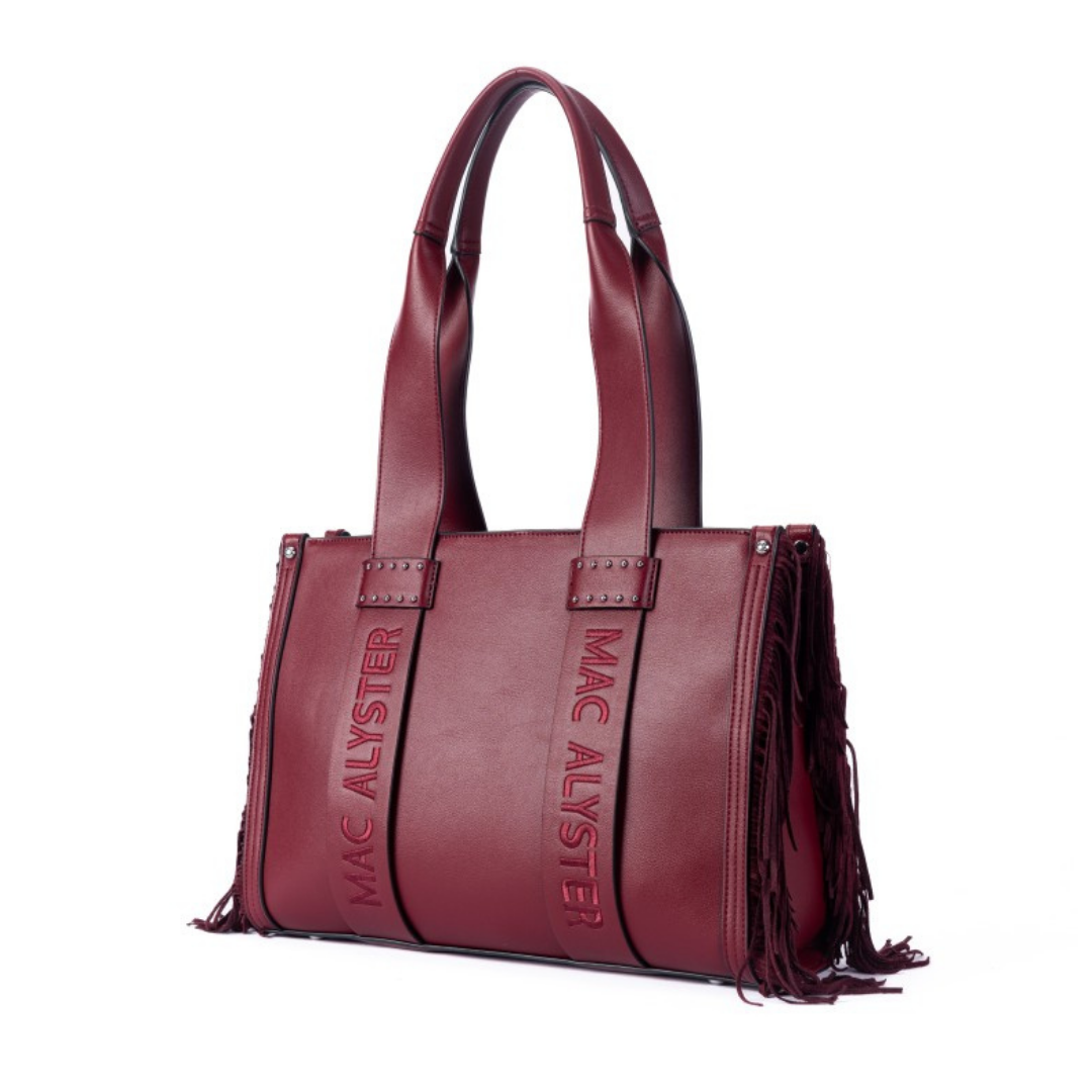 MAC ALYSTER Capsule Clover sac cabas bordeaux