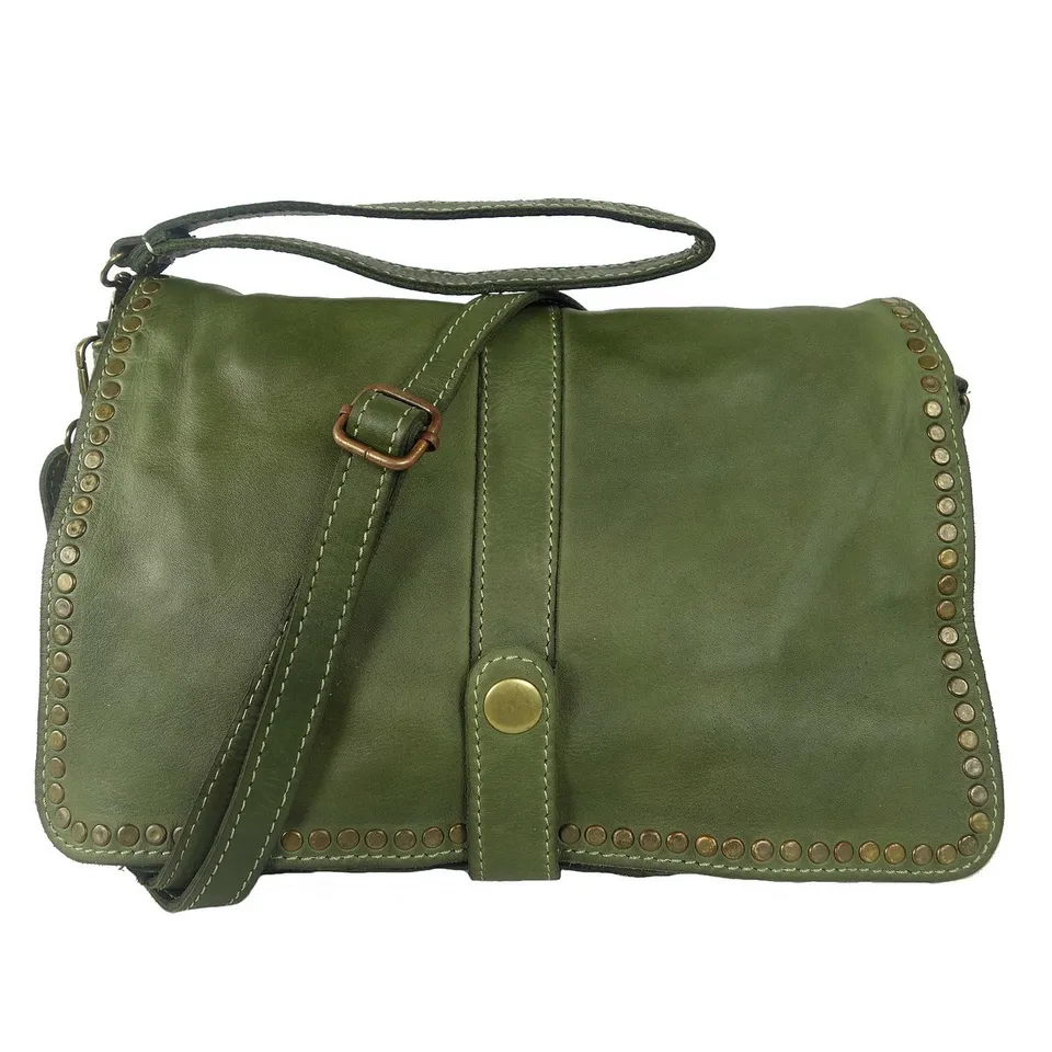 Collection Esprit Cuir Gena pochette cuir vert kaki